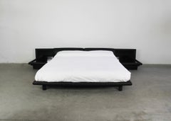 Tobia and Afra Scarpa Morna Bed with Nightstands by Molteni 1972