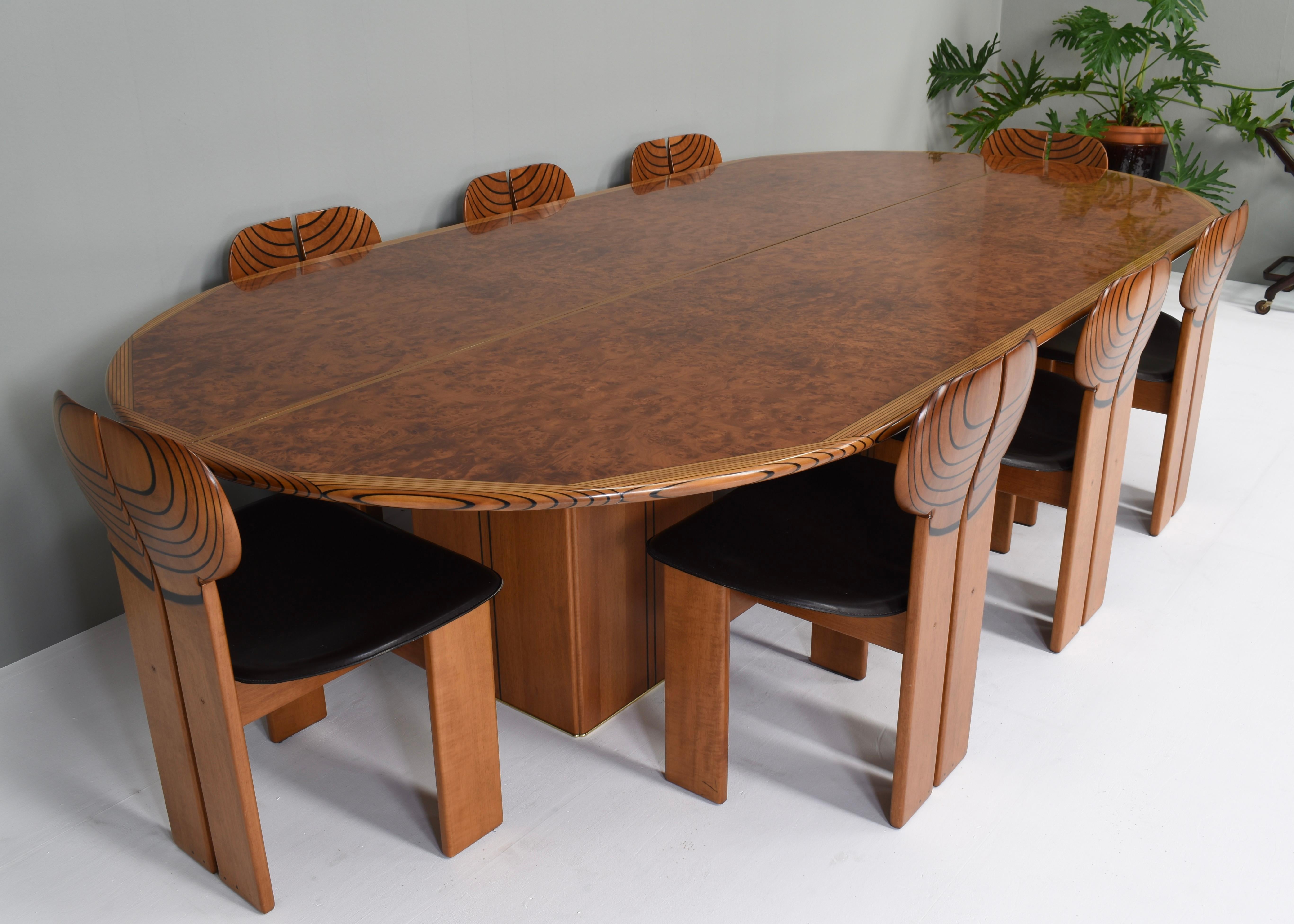 Tobia Scarpa Africa Dining / Conference Table by Maxalto, Italy, 1970 3