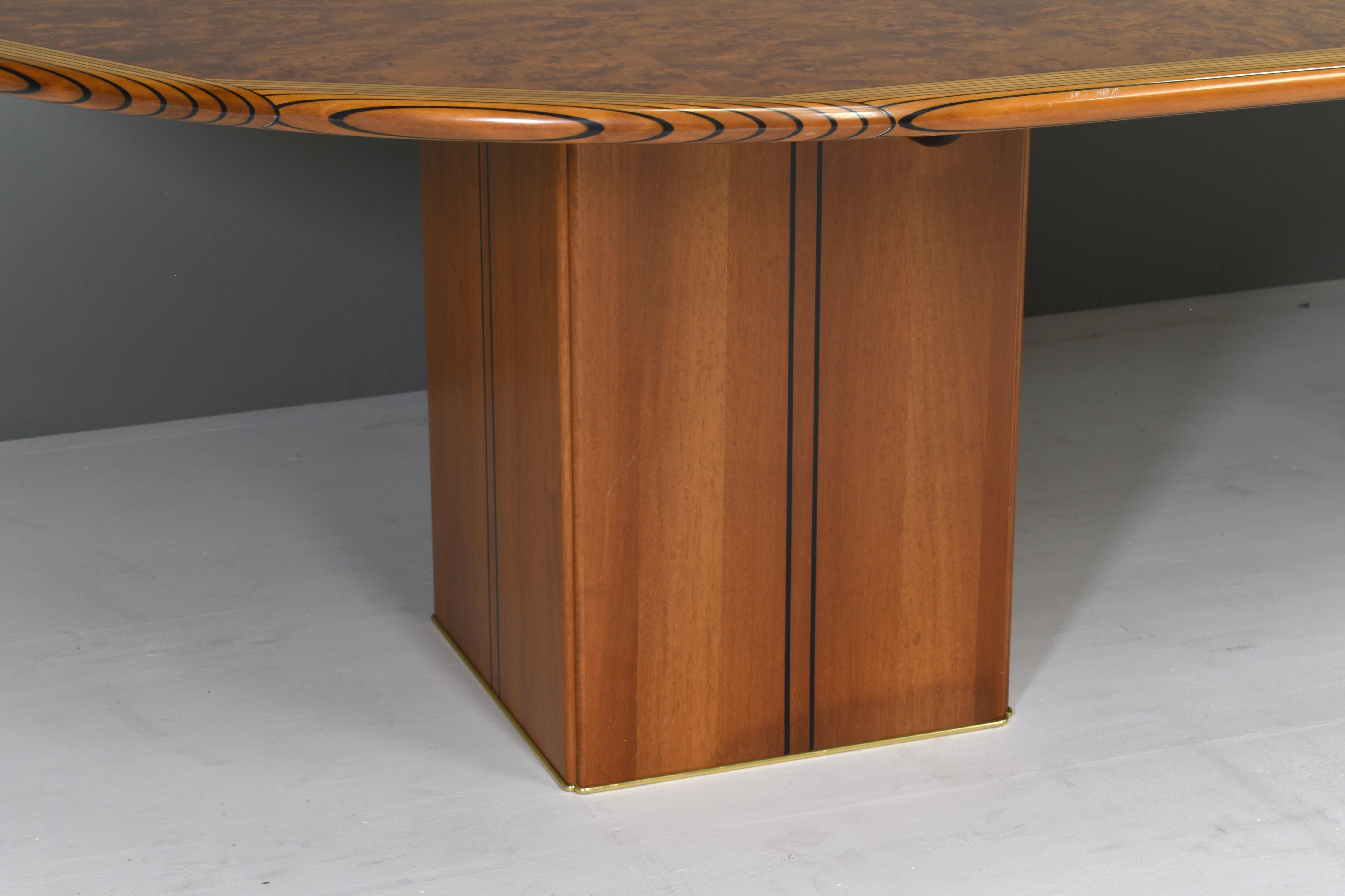 Tobia Scarpa Africa Dining / Conference Table by Maxalto, Italy, 1970 7