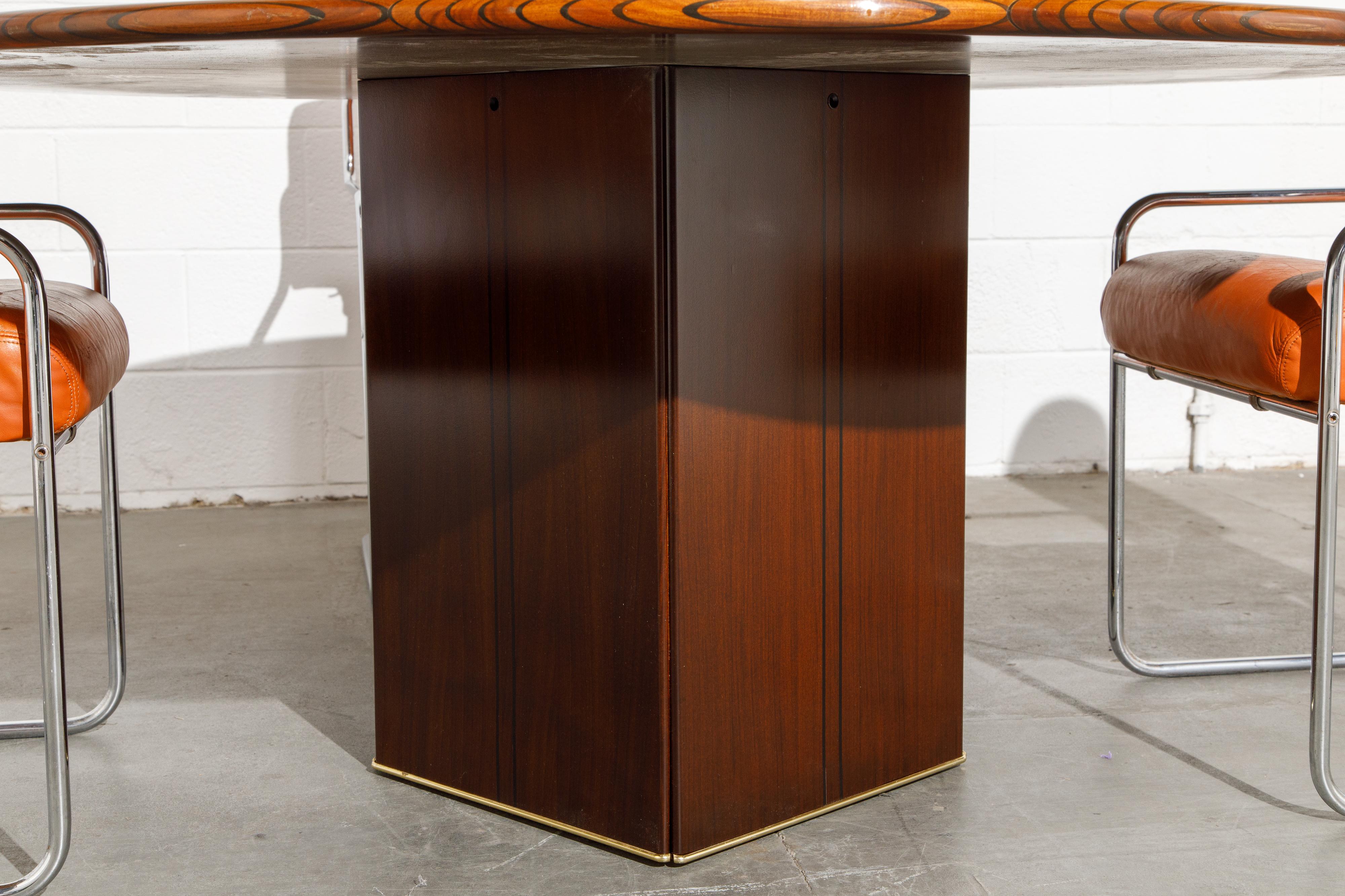 Tobia Scarpa 'Africa' Dining Table from Artona Series by Maxalto, 1975, Signed 11