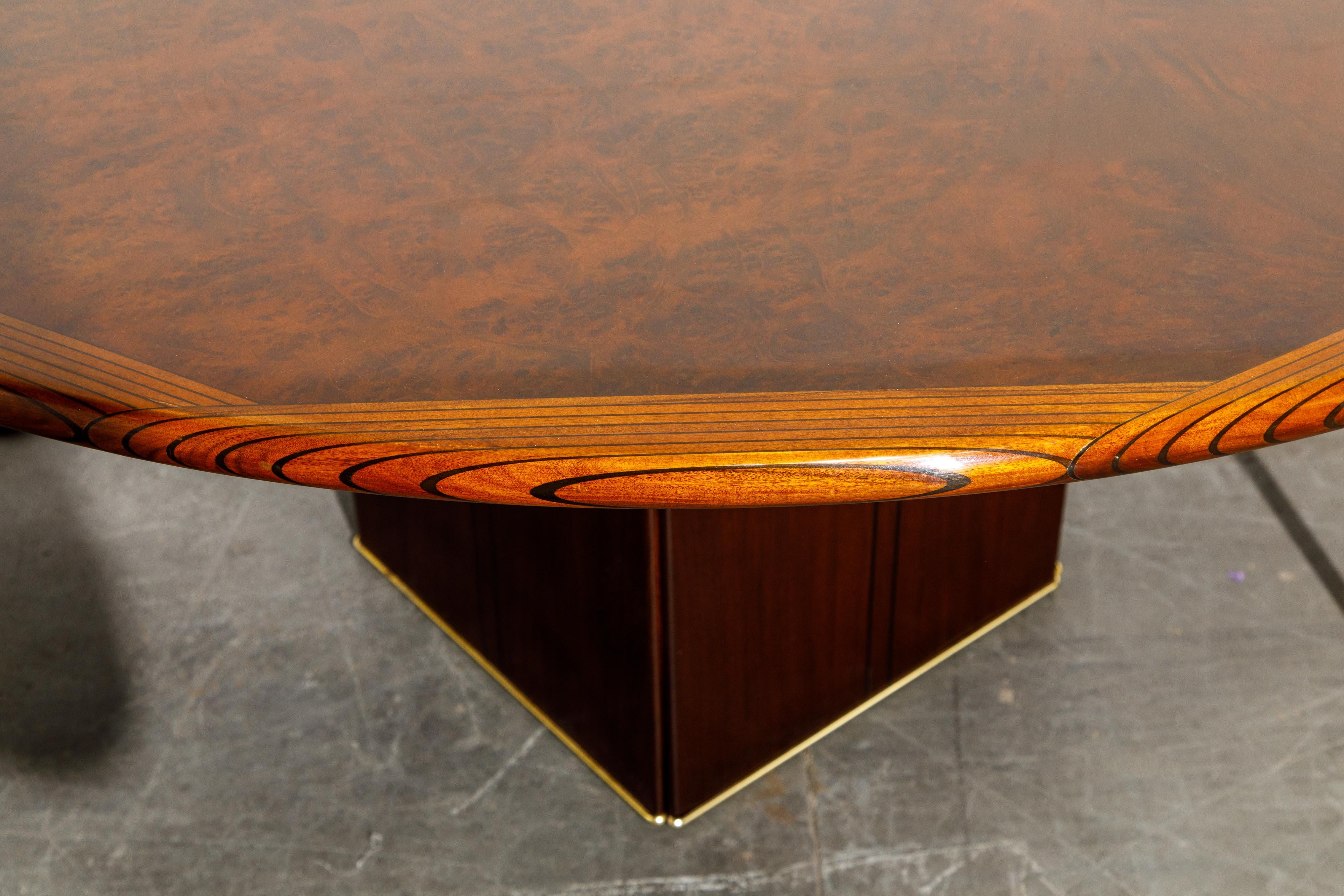 Tobia Scarpa 'Africa' Dining Table from Artona Series by Maxalto, 1975, Signed 12