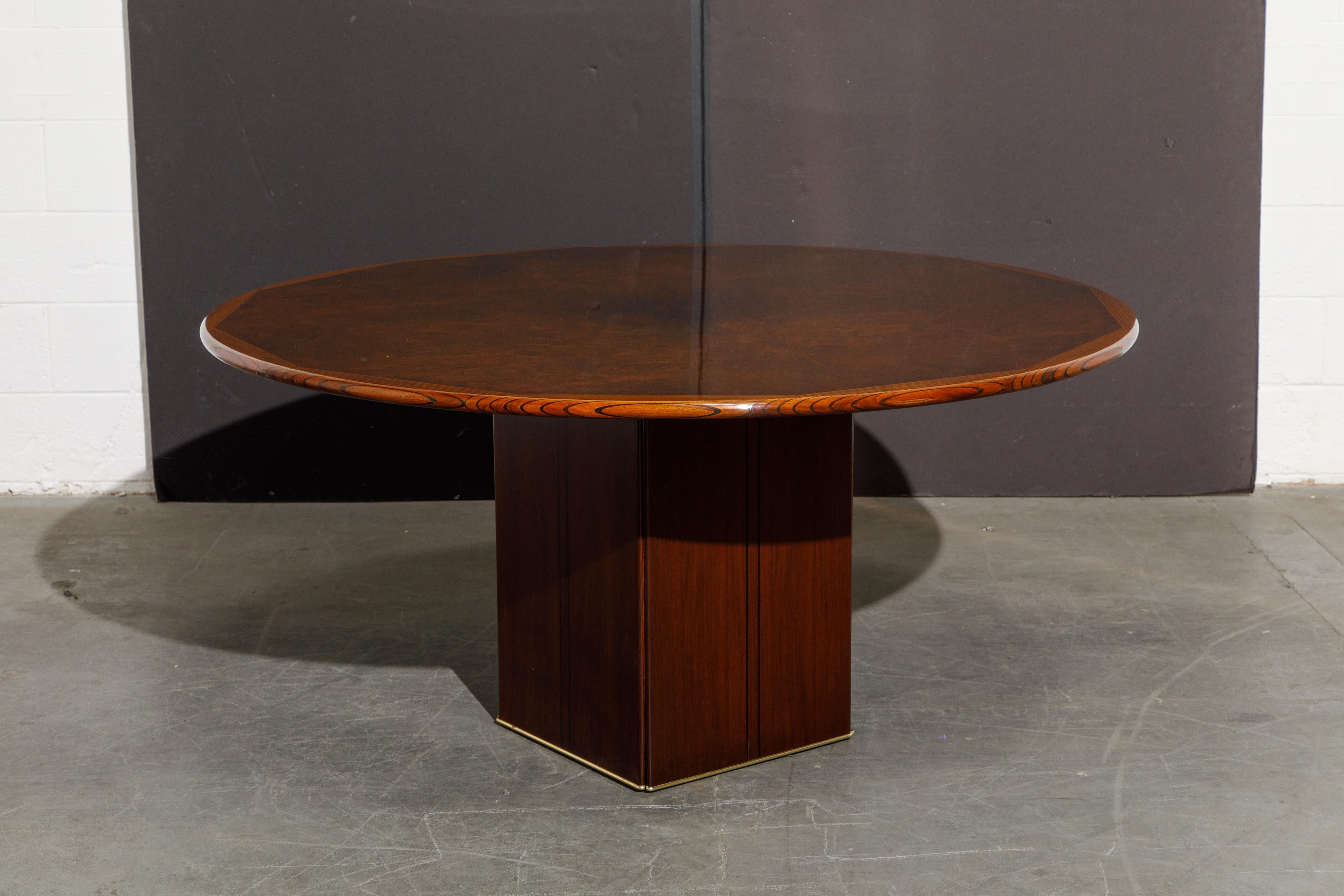 Mid-Century Modern Tobia Scarpa 'Africa' Dining Table from Artona Series by Maxalto, 1975, Signed 