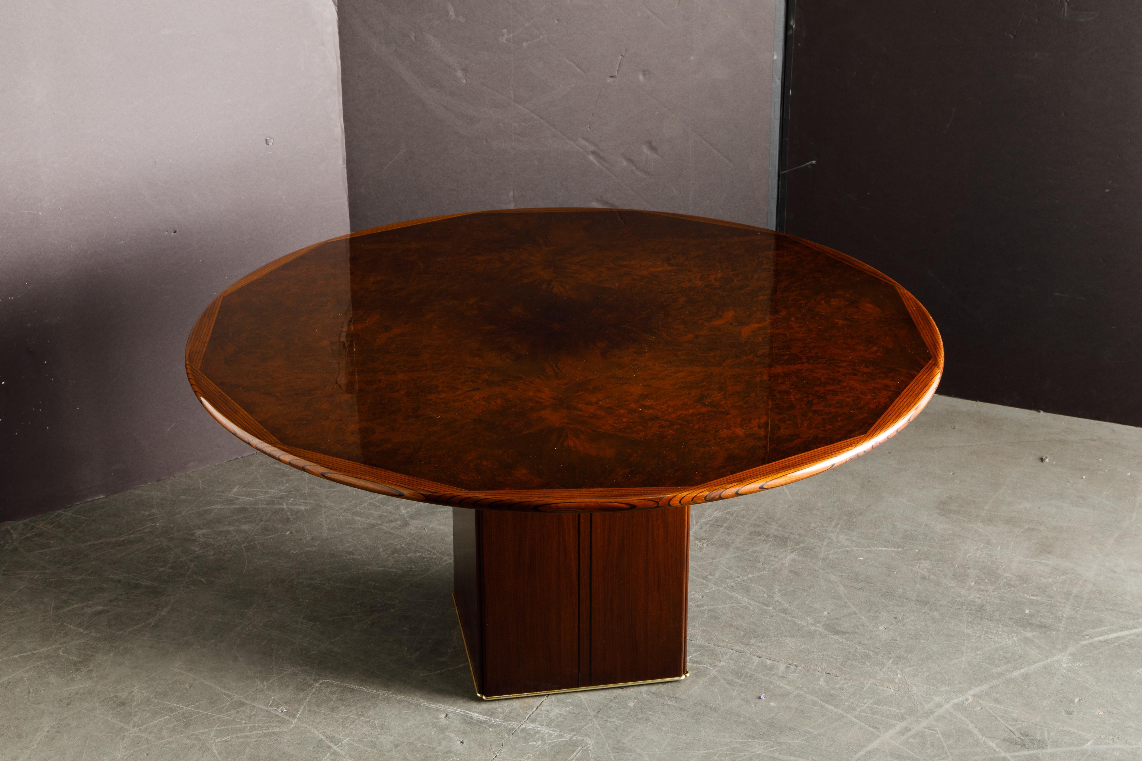 Tobia Scarpa 'Africa' Dining Table from Artona Series by Maxalto, 1975, Signed  In Excellent Condition In Los Angeles, CA