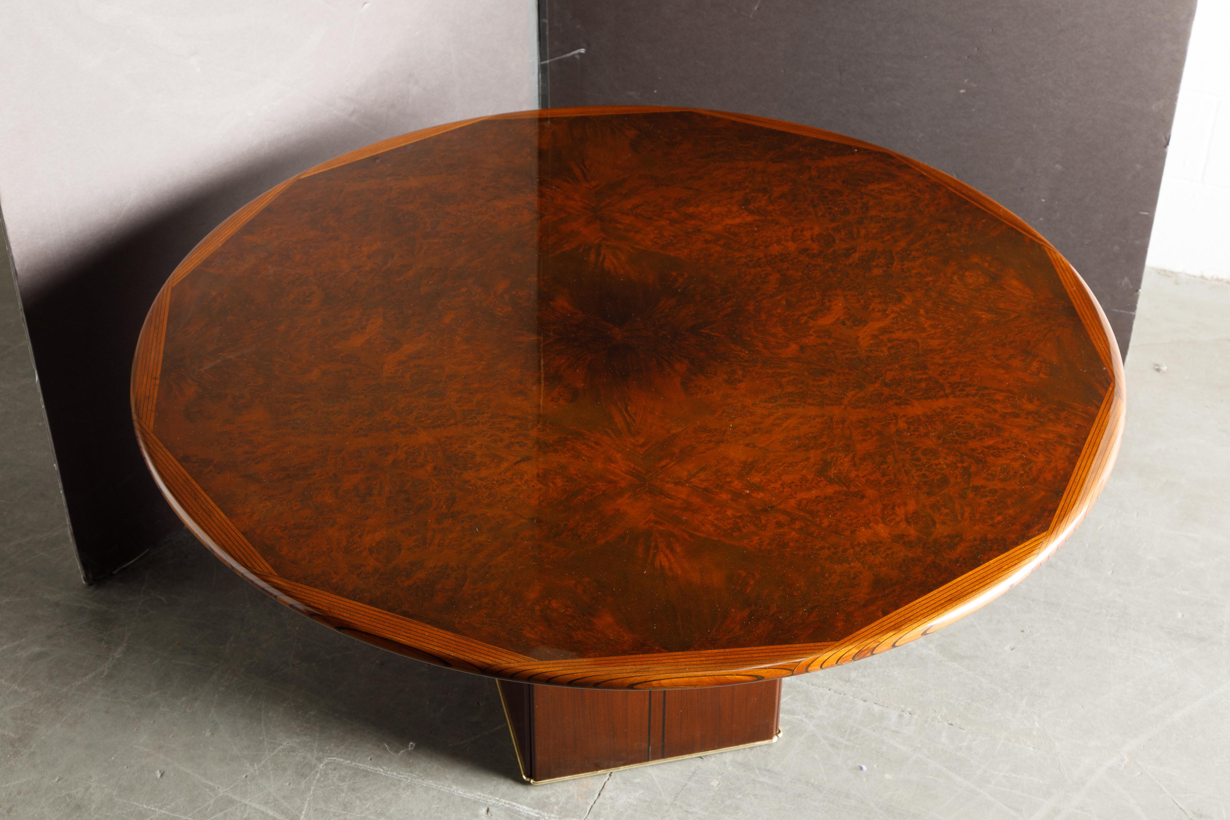 Ebony Tobia Scarpa 'Africa' Dining Table from Artona Series by Maxalto, 1975, Signed