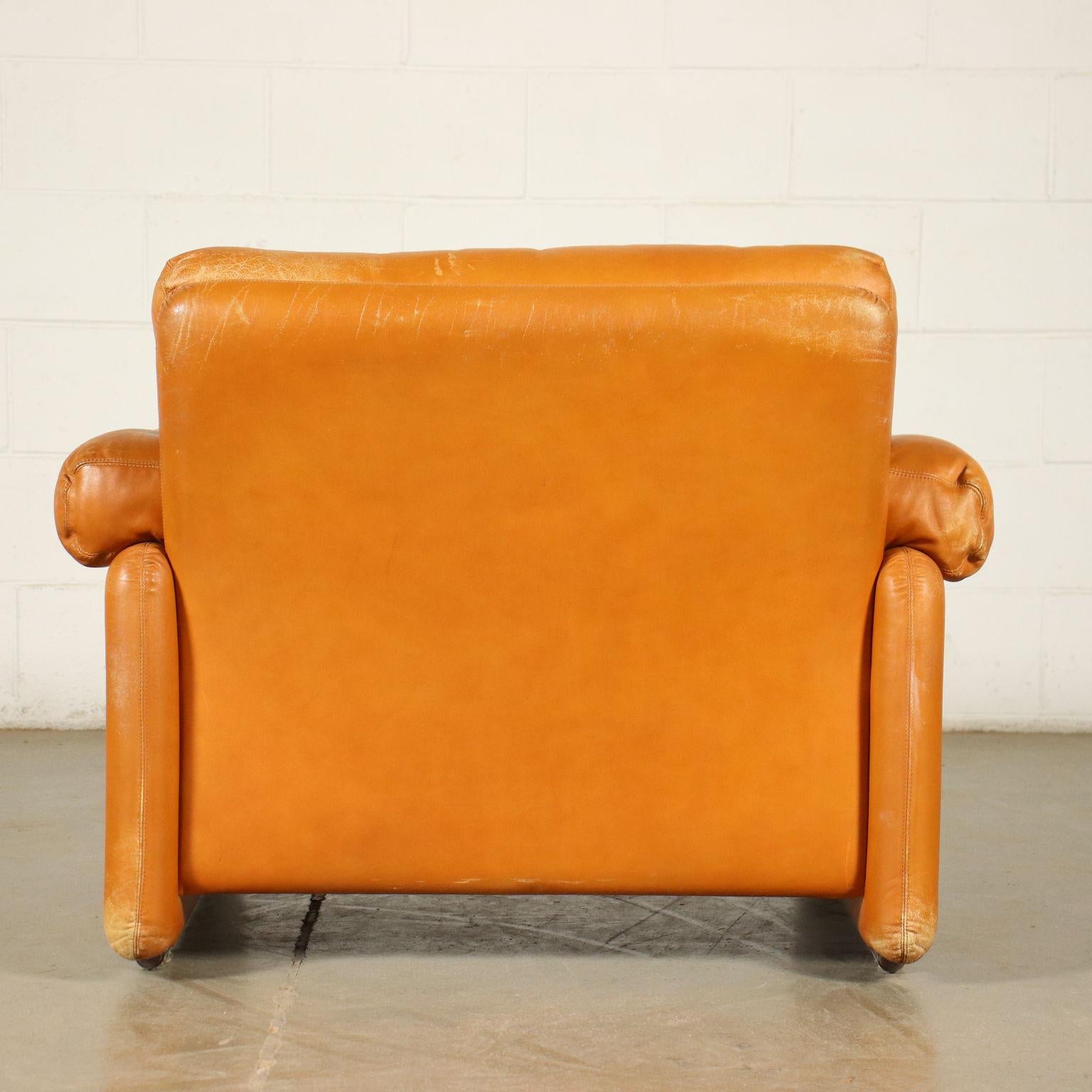 Tobia Scarpa Armchair Foam Leather, 1970s 3
