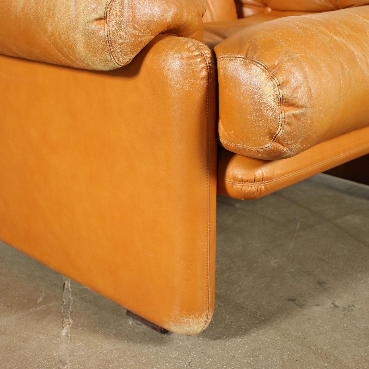 Late 20th Century Tobia Scarpa Armchair Foam Leather, 1970s