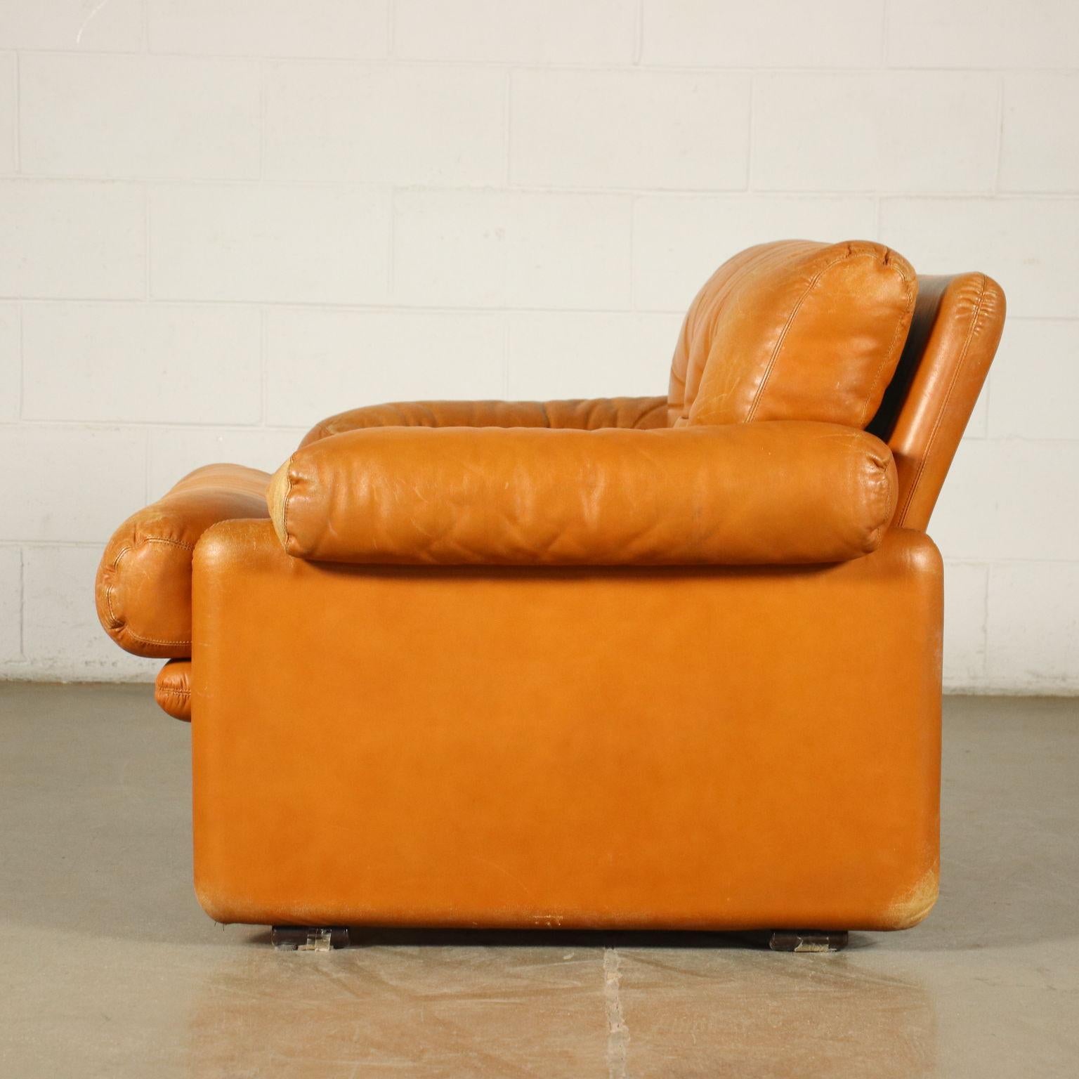 Tobia Scarpa Armchair Foam Leather, 1970s 2