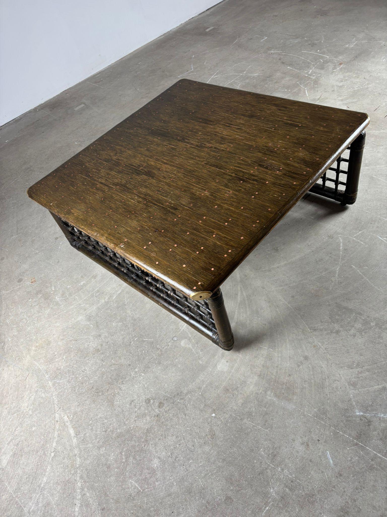 italien Tobia Scarpa – Bamboo Coffee Table, B&B Compagnia delle Filippine, 1970s en vente