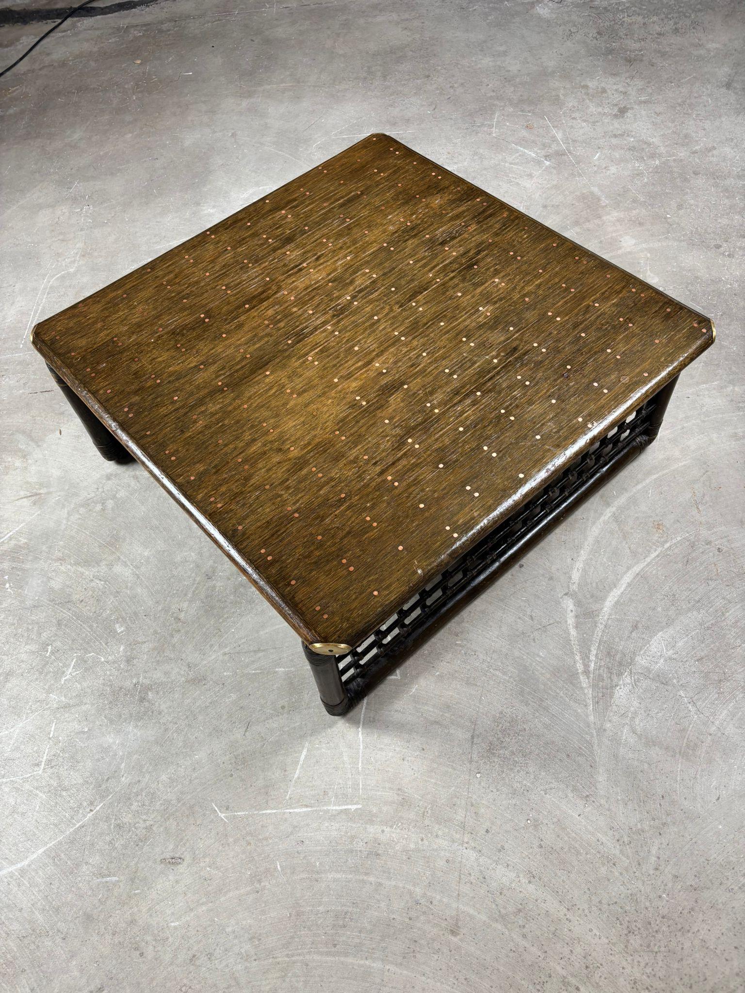 Tobia Scarpa – Bamboo Coffee Table, B&B Compagnia delle Filippine, 1970s Bon état - En vente à Milano, IT