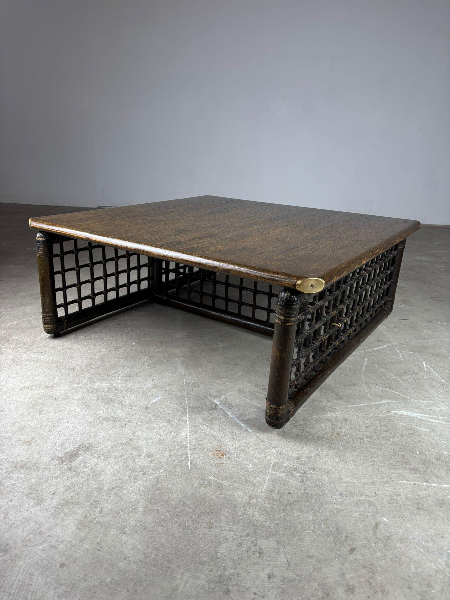 Tobia Scarpa – Bamboo Coffee Table, B&B Compagnia delle Filippine, 1970s en vente 1