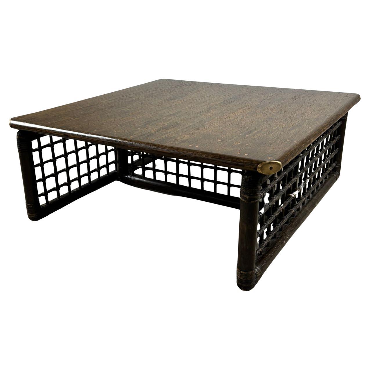 Tobia Scarpa – Bamboo Coffee Table, B&B Compagnia delle Filippine, 1970s en vente