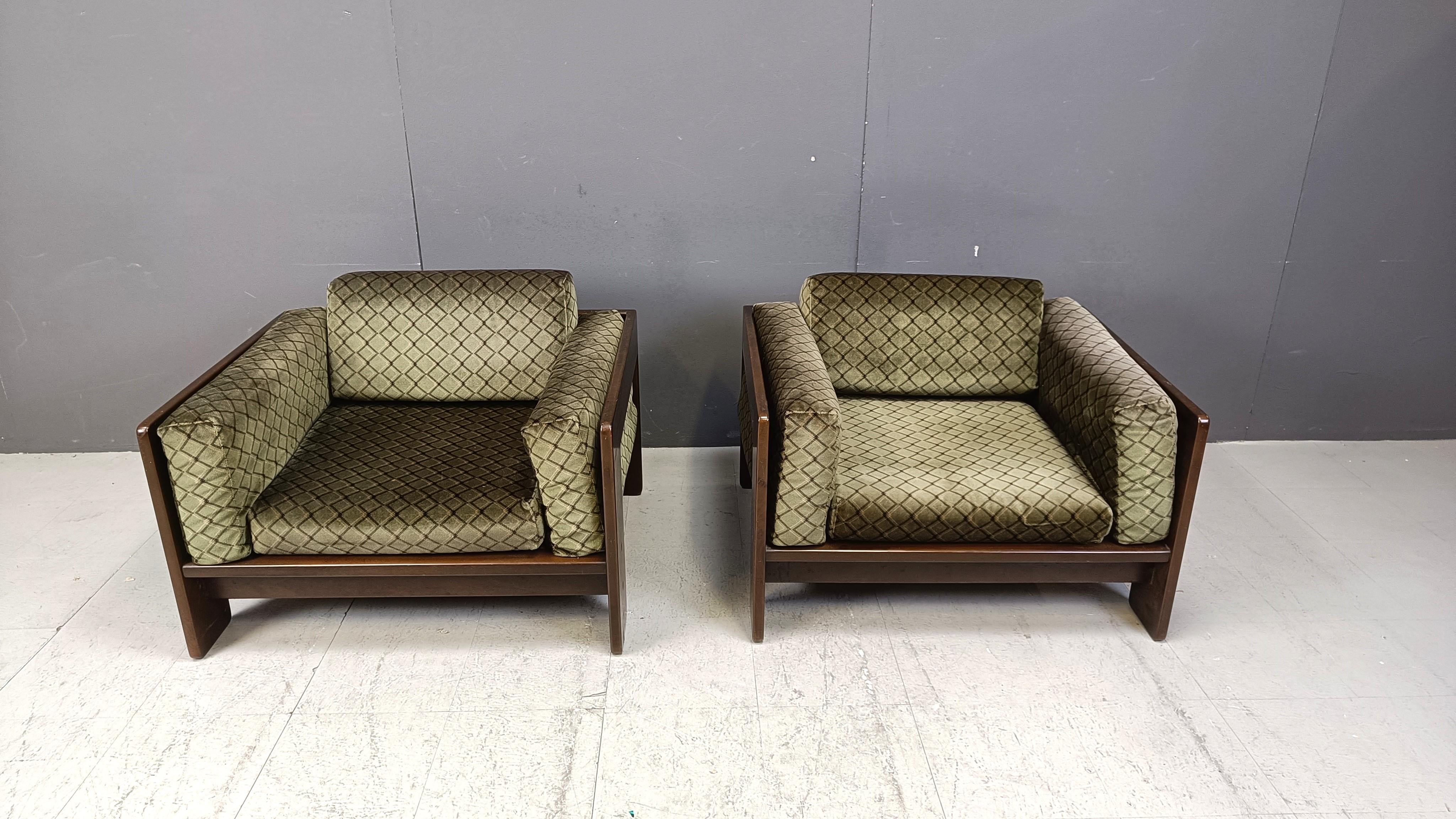Mid-Century Modern Tobia Scarpa  'Bastiano' armchairs by Gavina, 1970s - set of 2