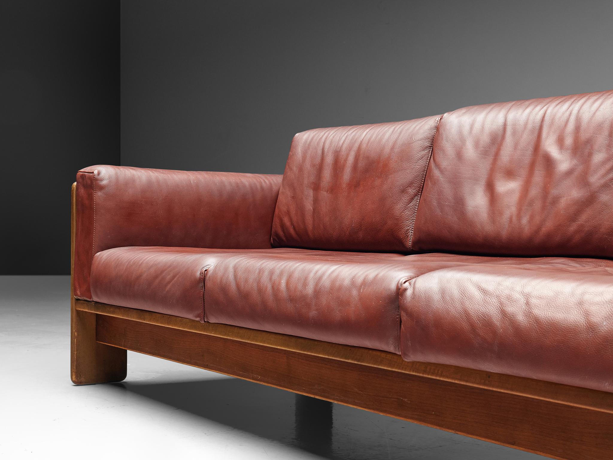 Tobia Scarpa Bastiano Sofa in Leather In Good Condition In Waalwijk, NL