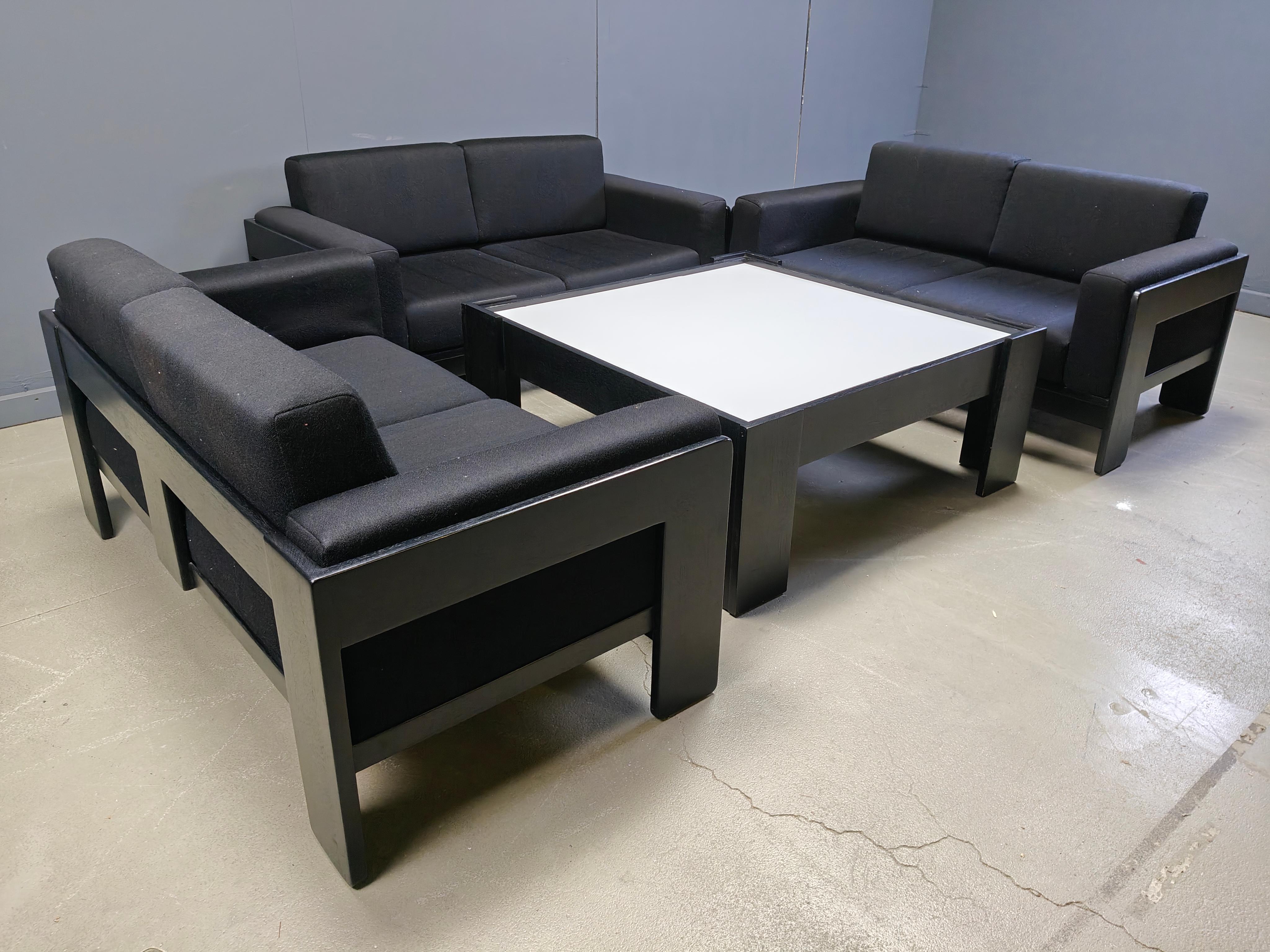 Ensemble de canapés 'Bastiano' de Tobia Scarpa par Knoll, 1970 en vente 9