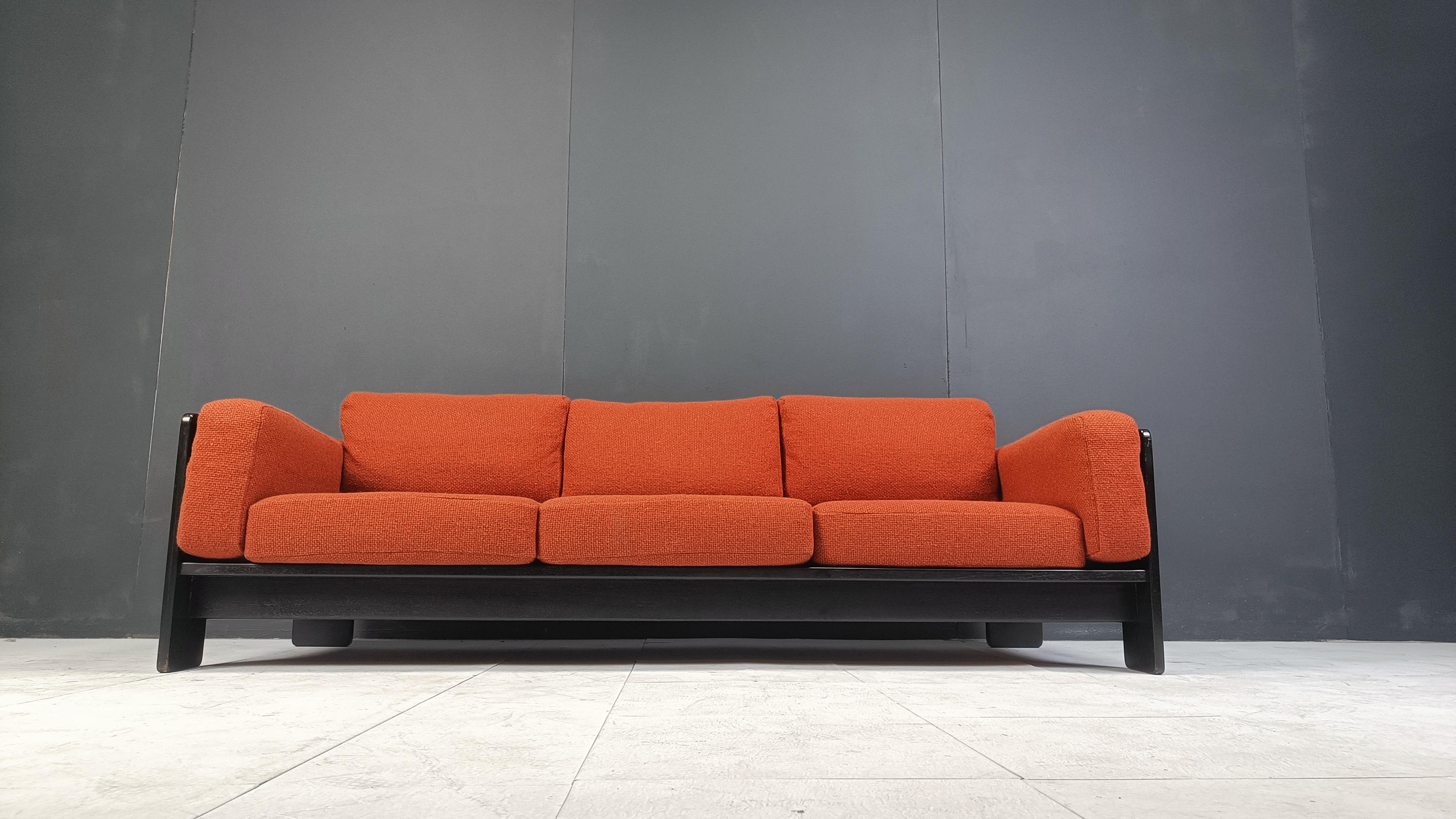 Tobia Scarpa  'Bastiano' three seater sofa by Knoll, 1970s In Good Condition In Leuven, Vlaams Gewest