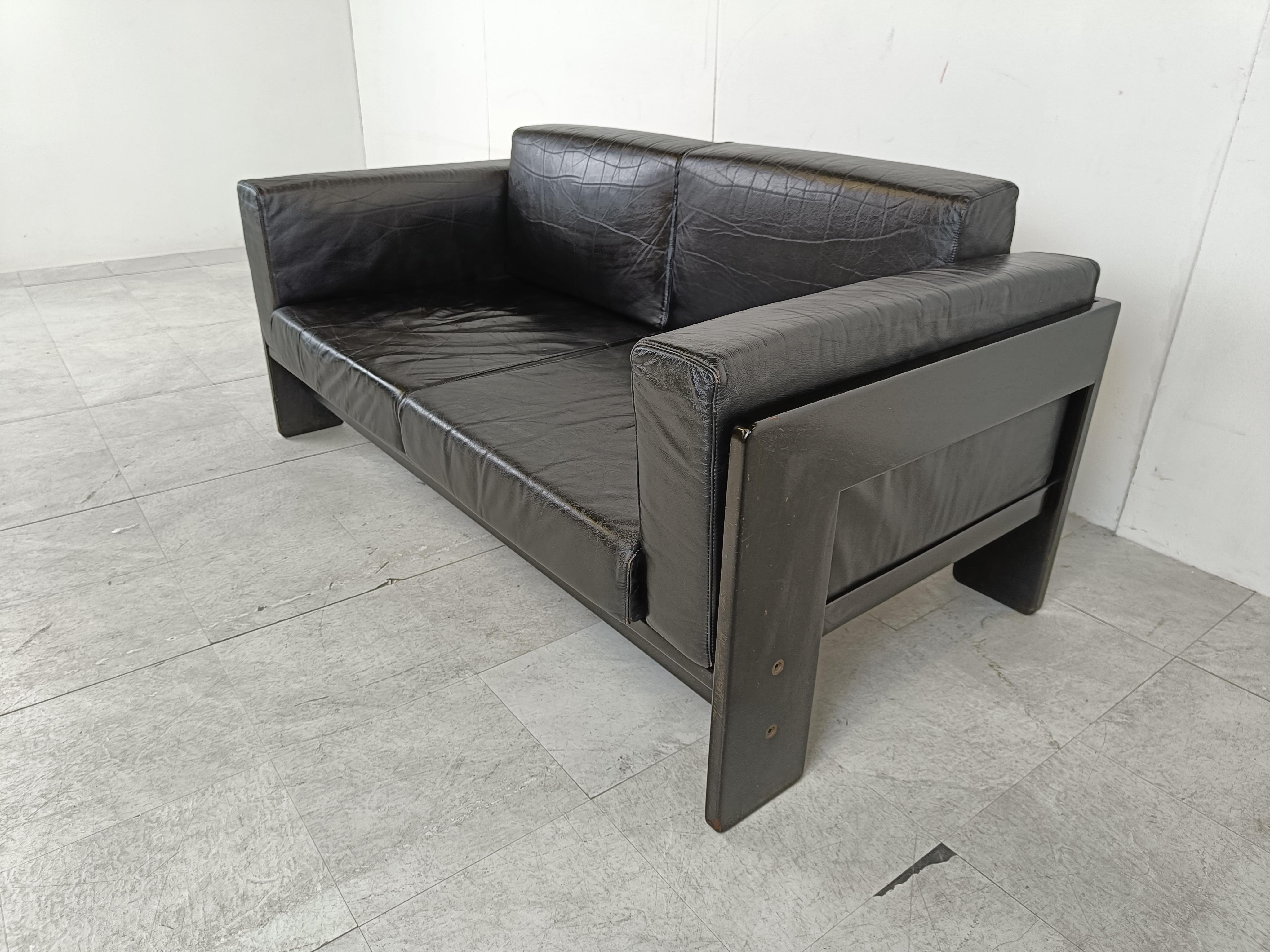 Late 20th Century Tobia Scarpa 'Bastiano' two seater sofa by Knoll, 1970s For Sale