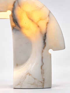 Vintage-Tischlampe „Biagio“ von Tobia Scarpa aus Carrara-Marmor für Flos, Italien