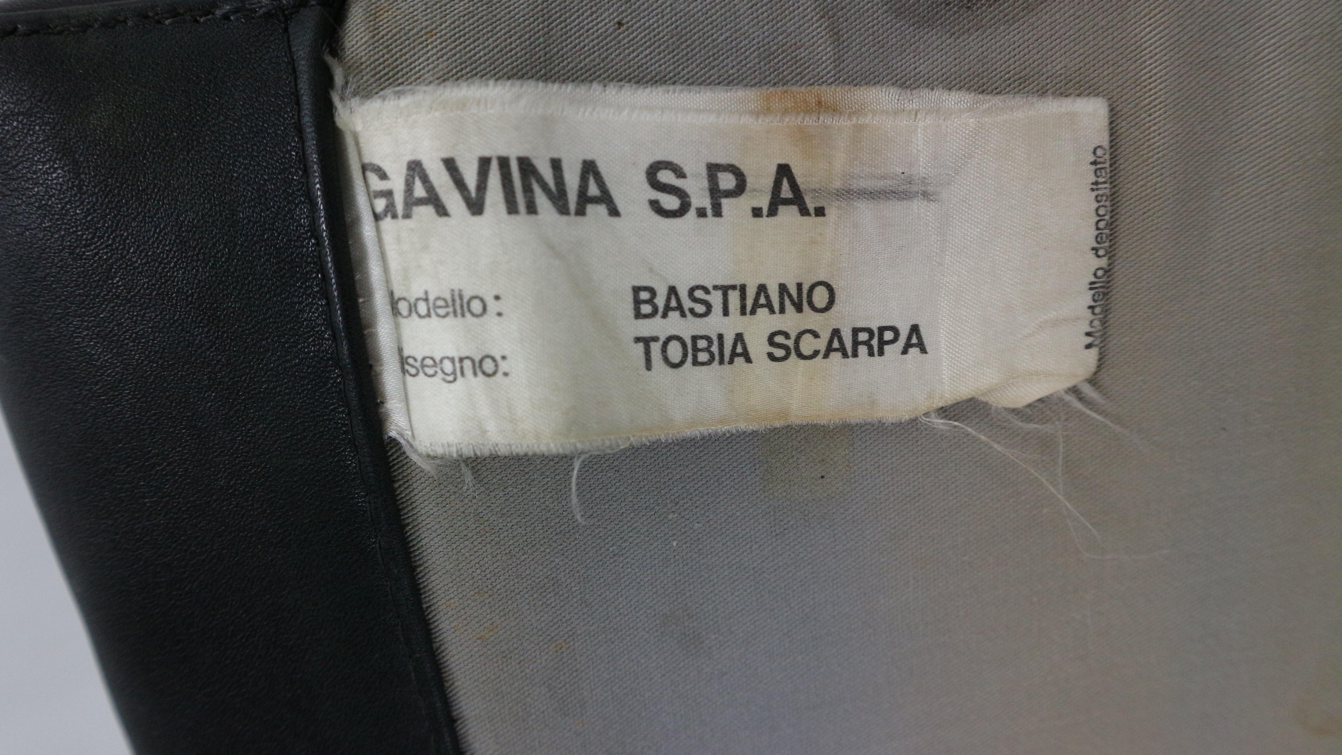 Tobia Scarpa Black Leather 