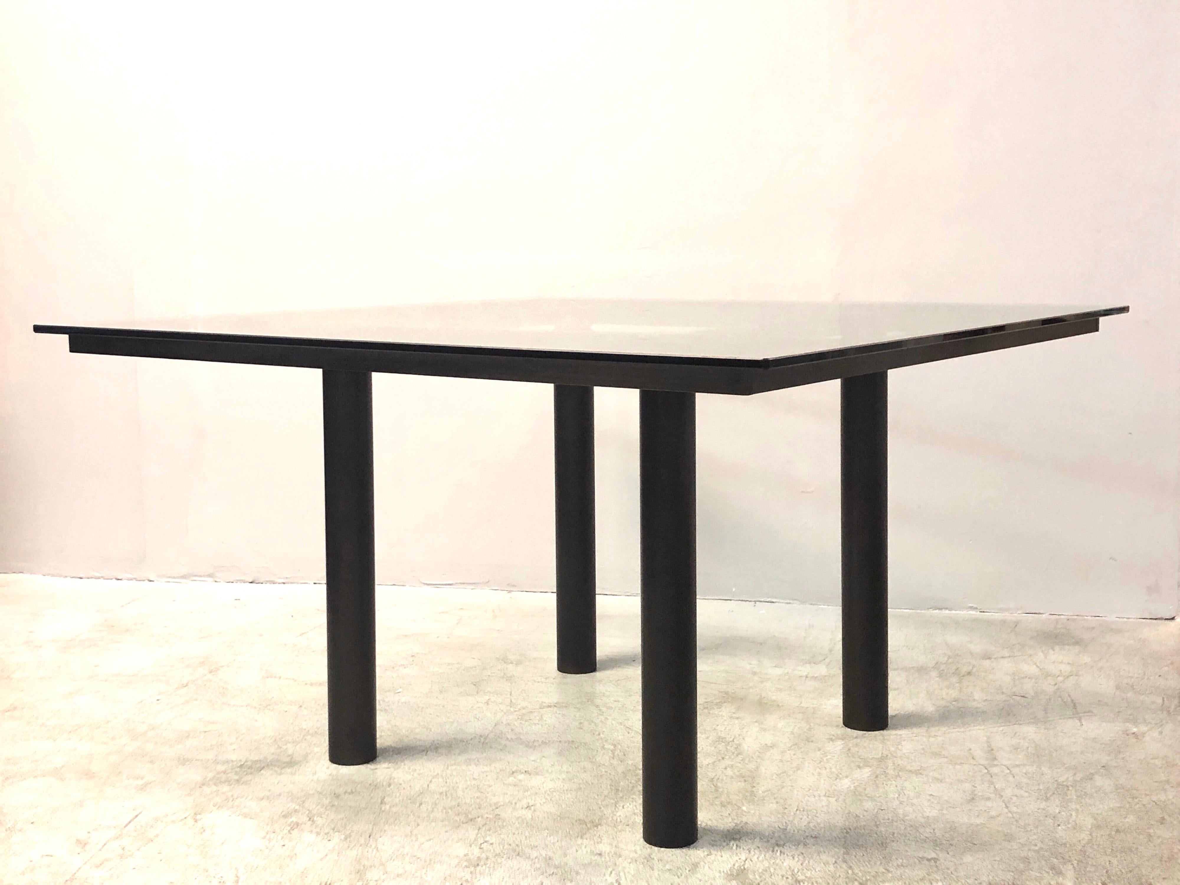 Tobia Scarpa Bronzed Andre Dinning Table for Gavina In Good Condition In Miami, FL