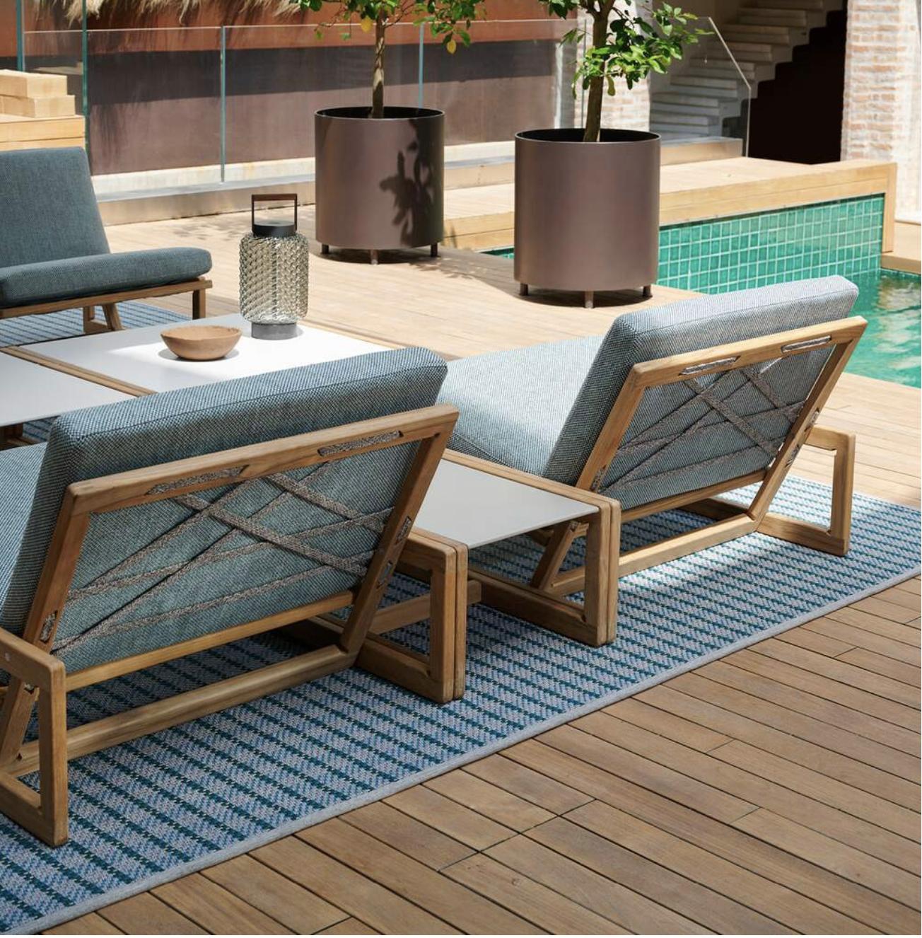 Teak Tobia Scarpa Carlotta Outdoor Coffee Table For Sale
