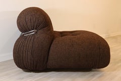 Tobia Scarpa Cassina Soriana Boucle Sofa & Chair Set Mid Century Modern