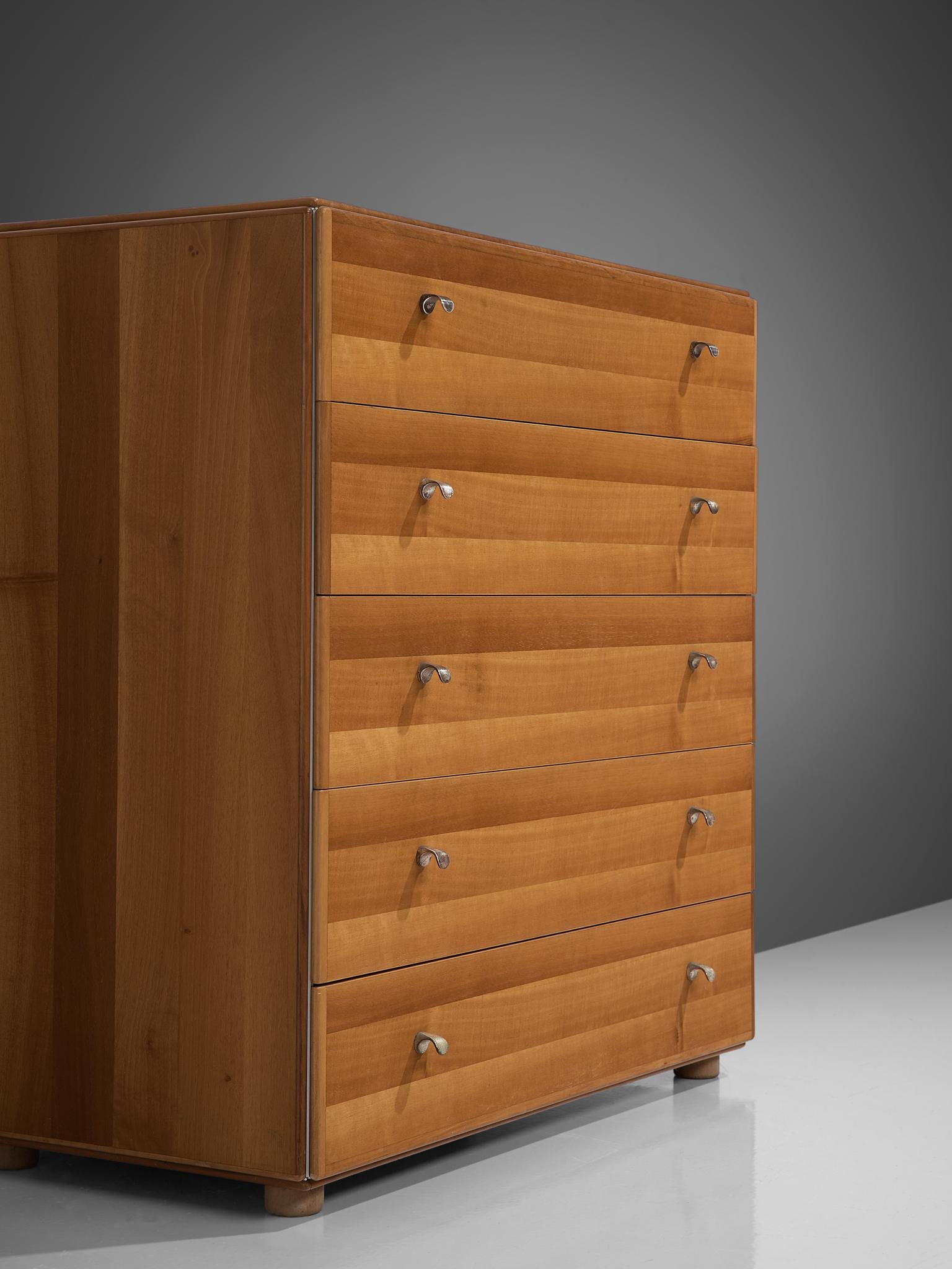 Tobia Scarpa Chest of Drawers in Walnut, 1960s In Good Condition In Waalwijk, NL