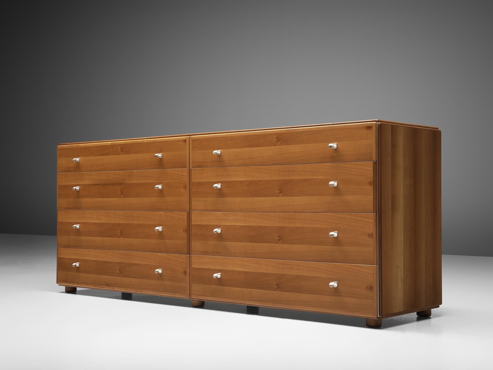 Tobia Scarpa, chests of drawers, walnut, Italy, 1960s 

These cabinets were designed by Tobia Scarpa, and shows a clear design that characterizes the work of Scarpa. The pieces show wonderful subtle details, such as the rounded door edges and