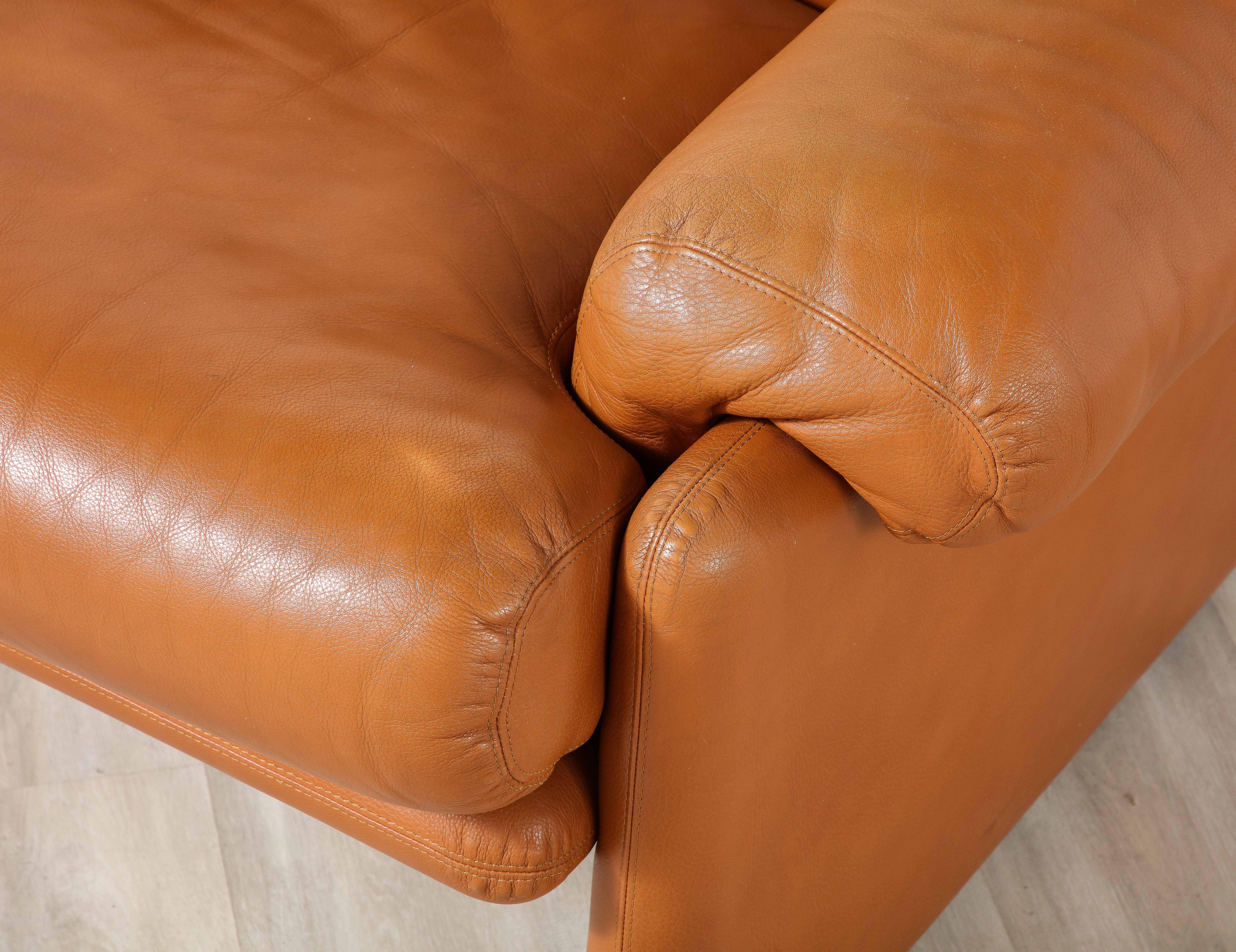 Tobia Scarpa Coronado Leather Sofa for B&B Italia, 1975 For Sale 4