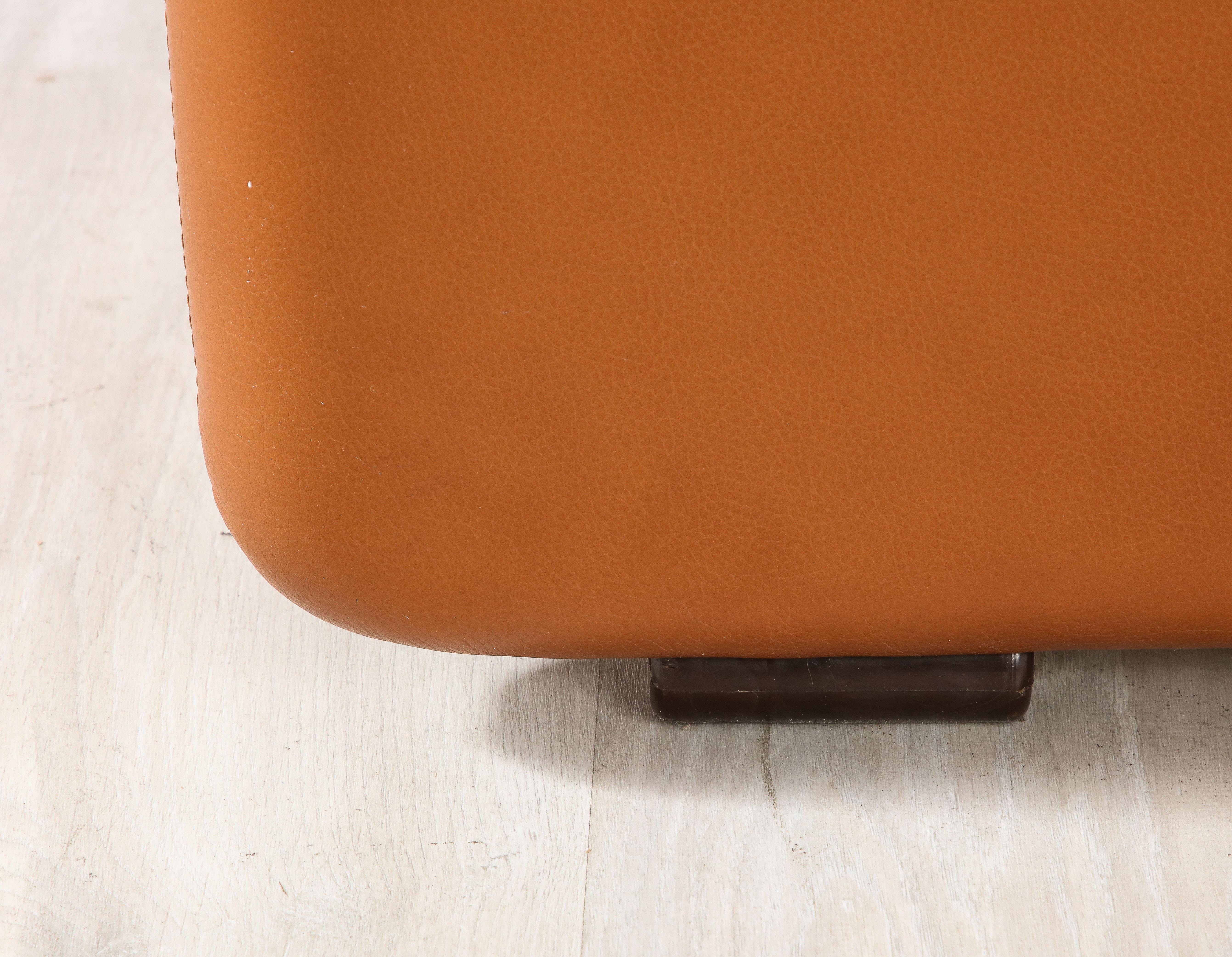 Italian Tobia Scarpa Coronado Leather Sofa for B&B Italia, 1975 For Sale