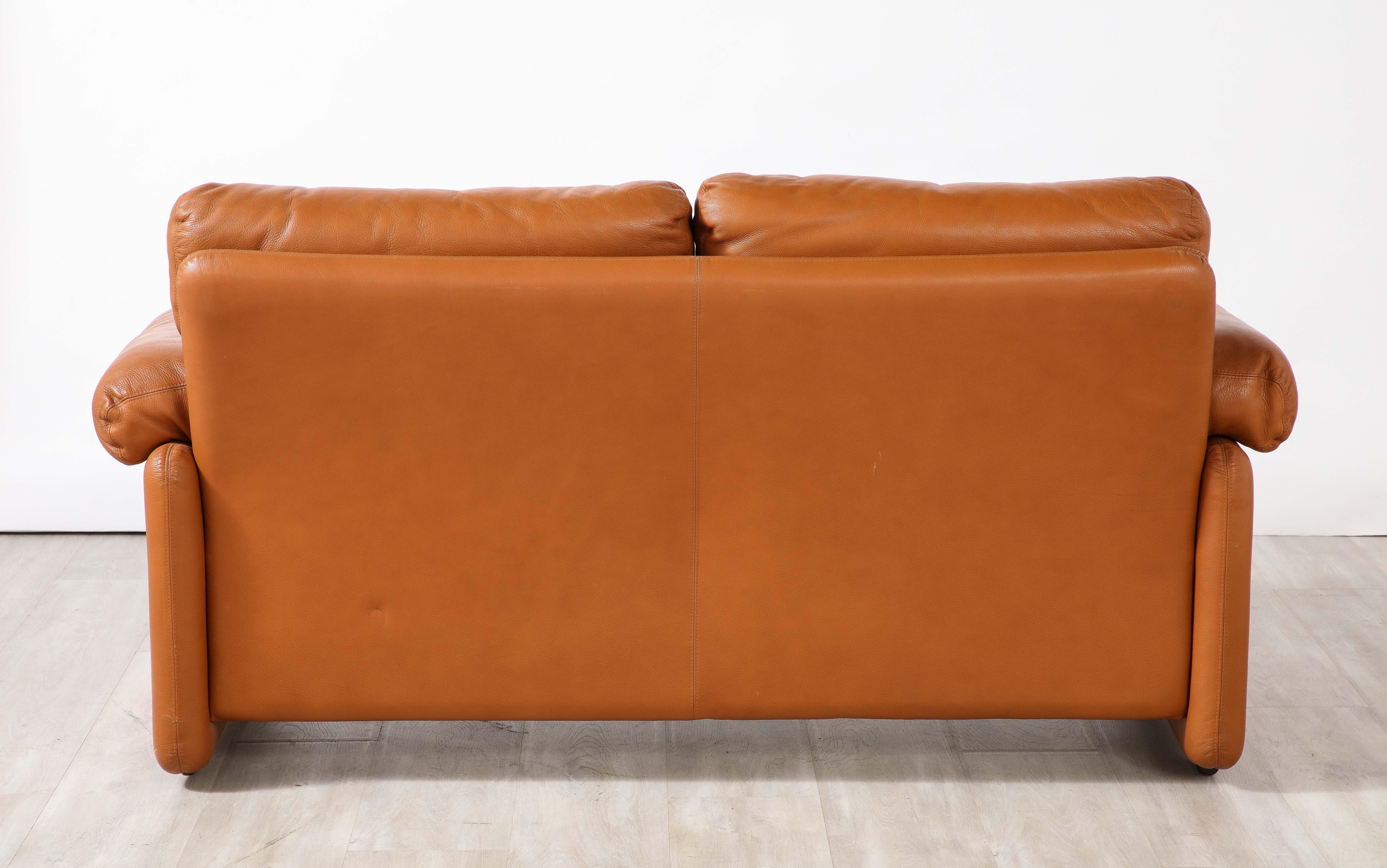 Late 20th Century Tobia Scarpa Coronado Leather Sofa for B&B Italia, 1975 For Sale