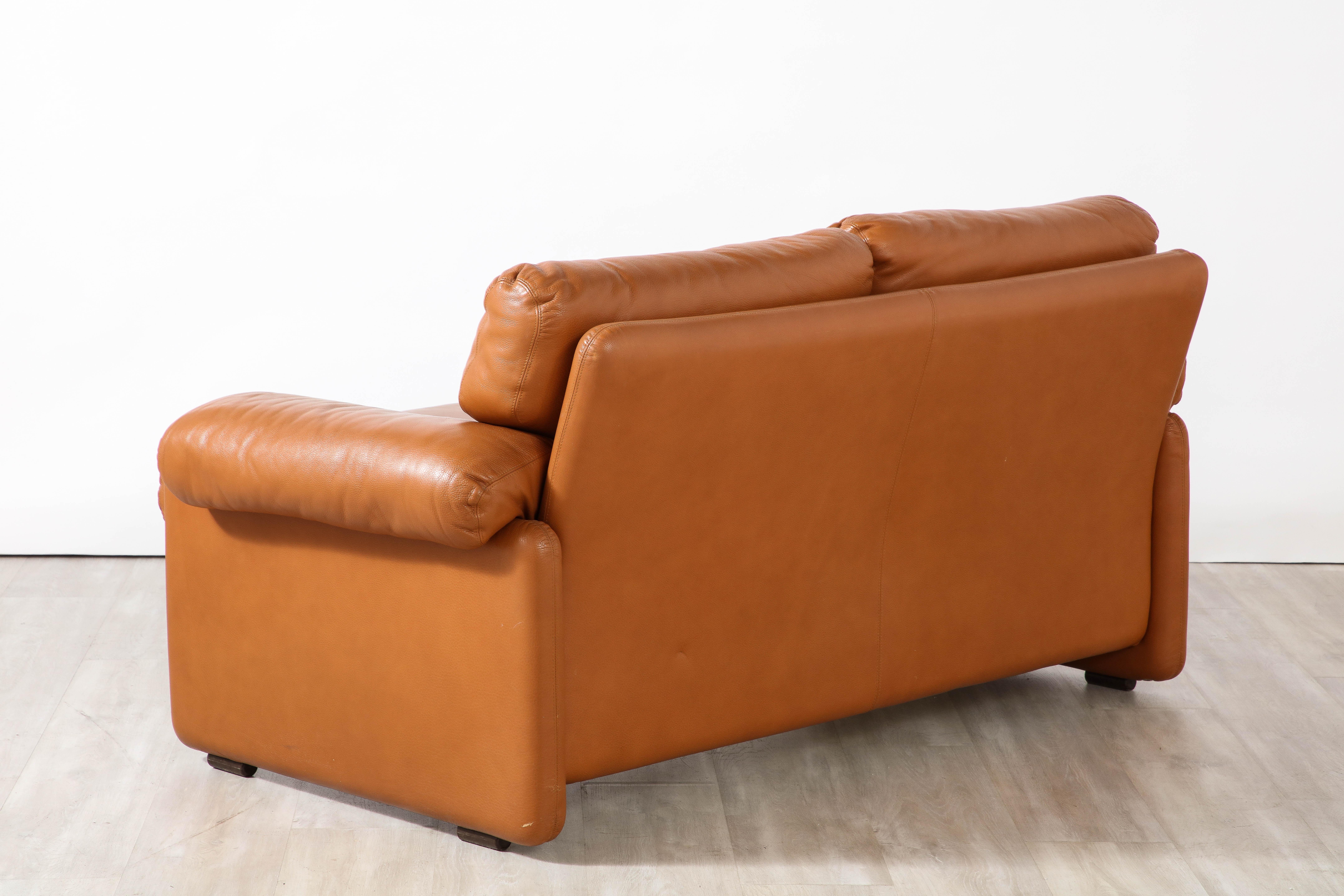 Tobia Scarpa Coronado Leather Sofa for B&B Italia, 1975 For Sale 1