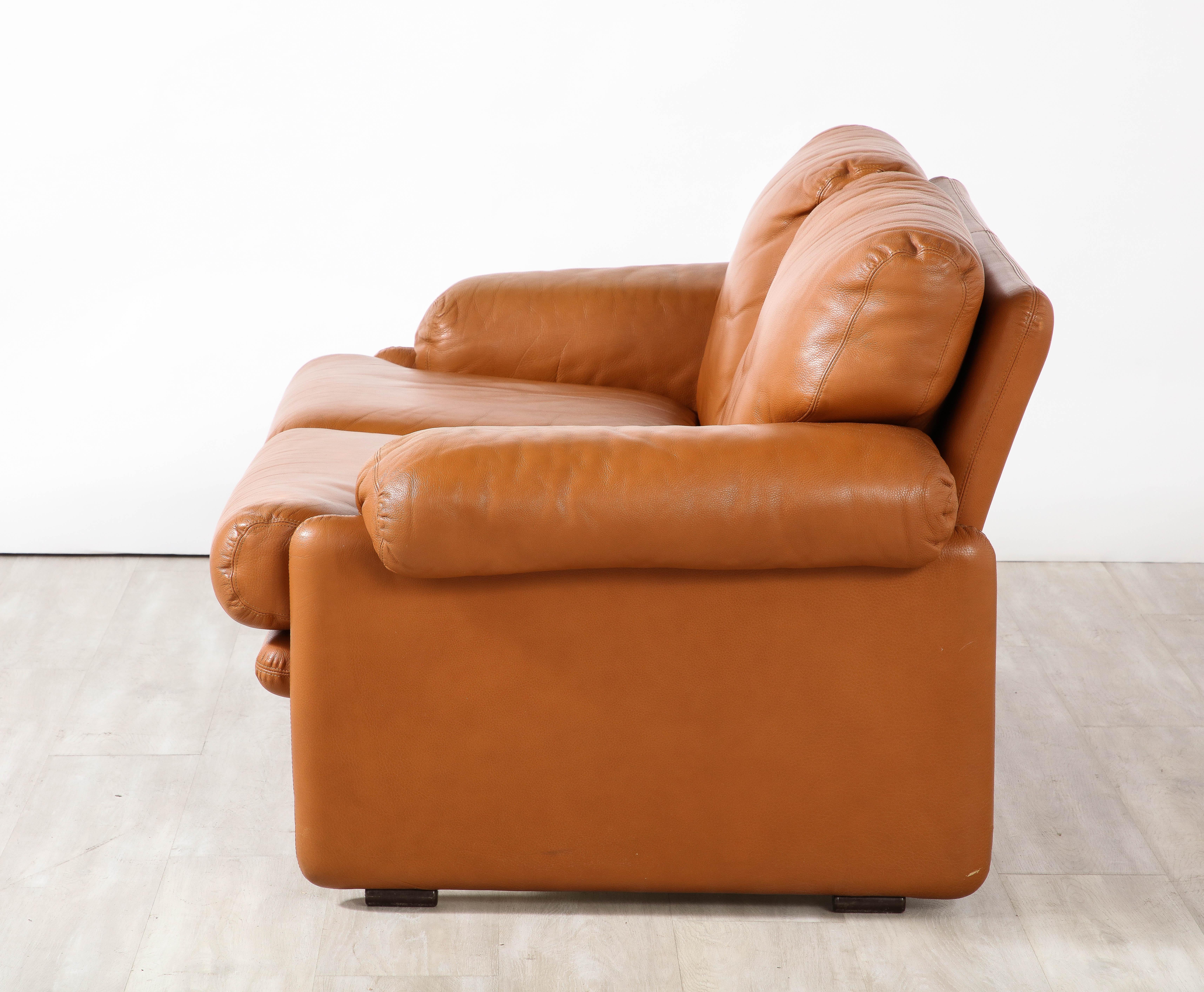Tobia Scarpa Coronado Leather Sofa for B&B Italia, 1975 For Sale 2