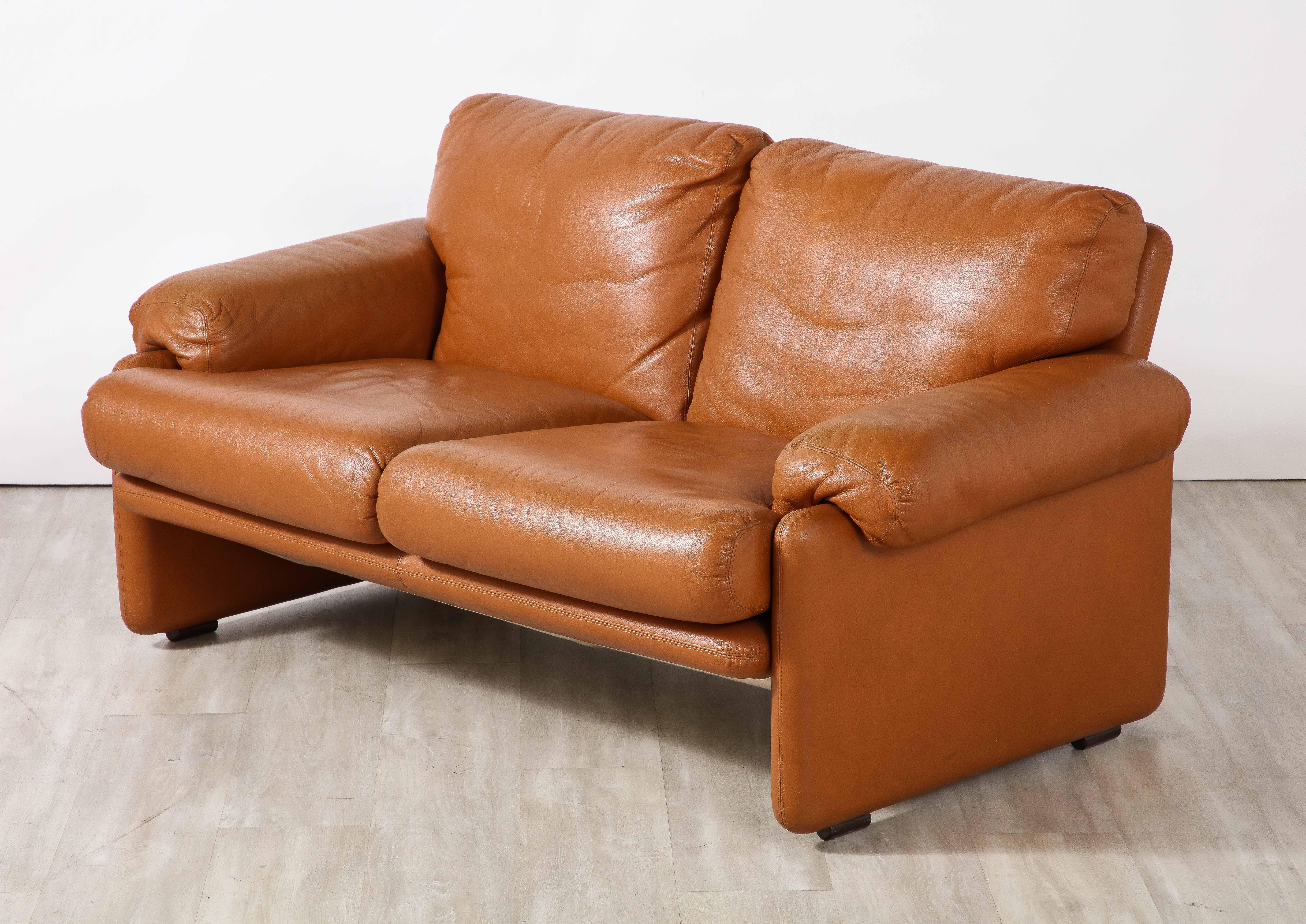 Tobia Scarpa Coronado Leather Sofa for B&B Italia, 1975 For Sale 3