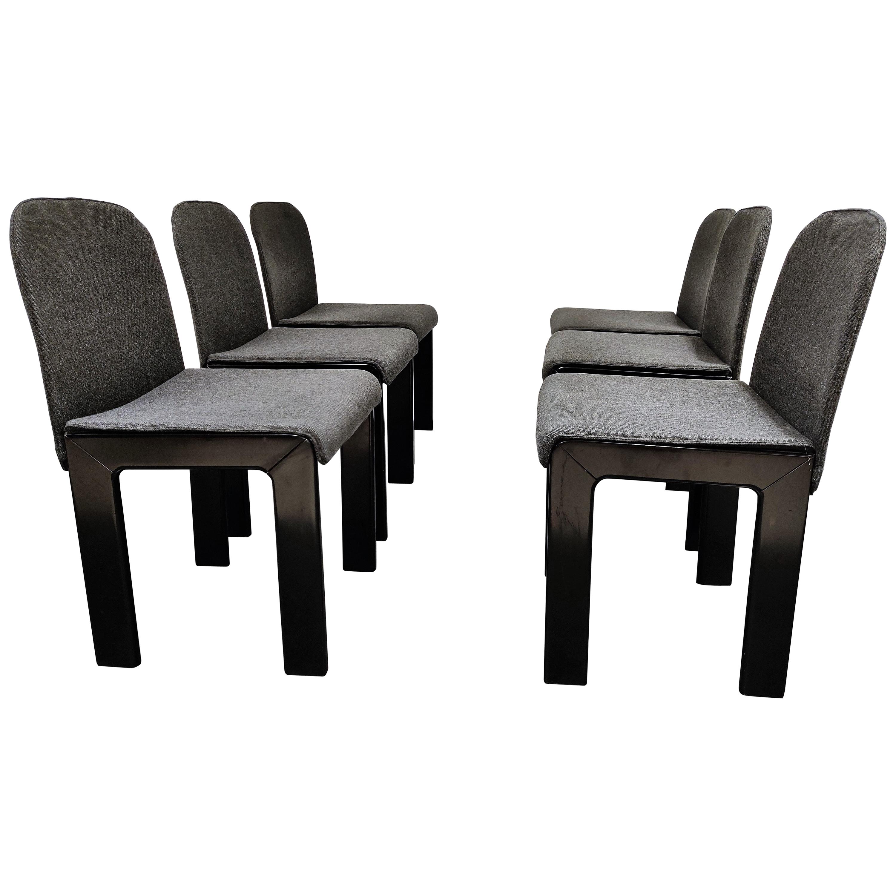 Tobia Scarpa Dining Chairs Model 121, Set of 6, 1970s