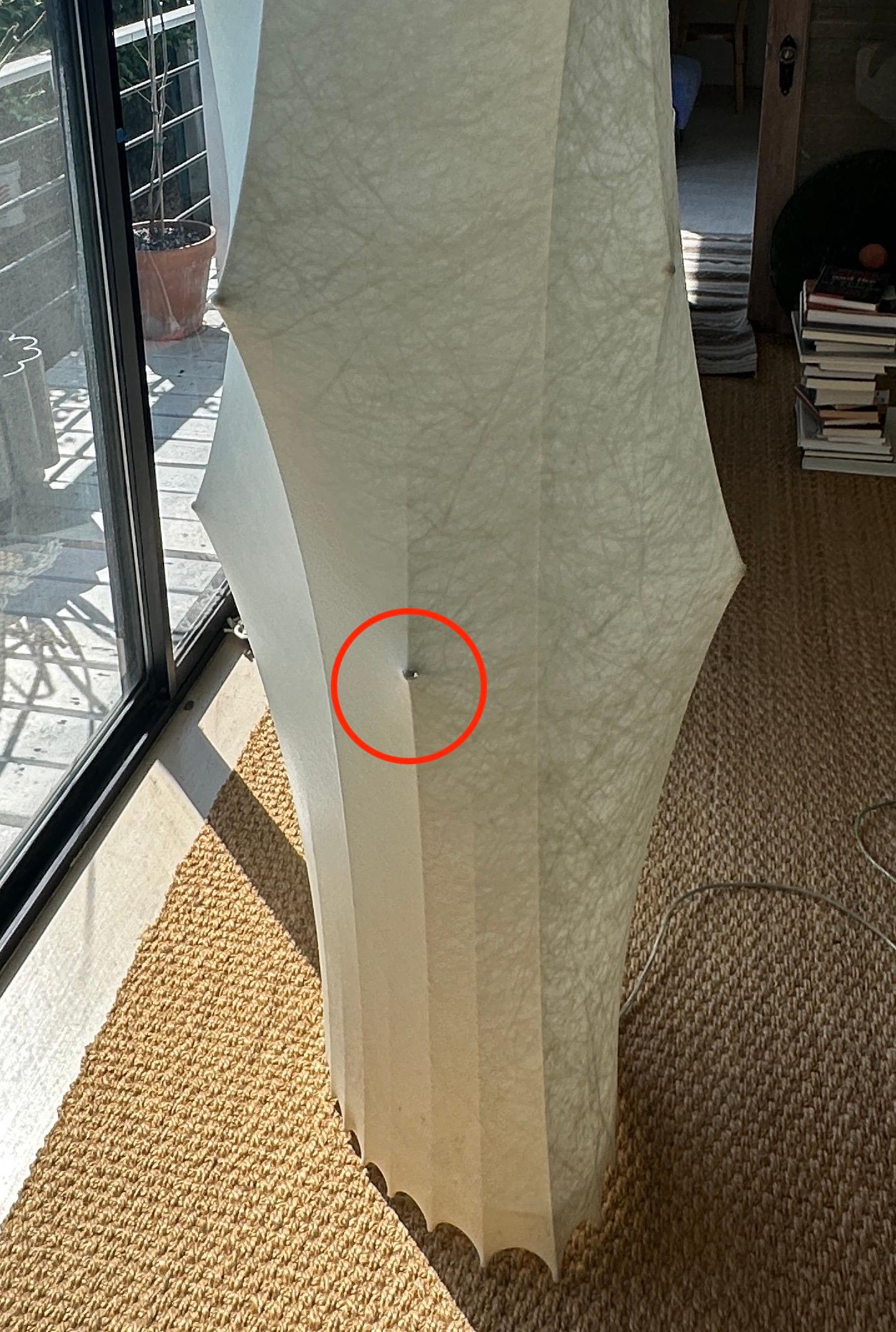 Acciaio Lampada da terra Tobia Scarpa Fantasma di Flos Italia in vendita