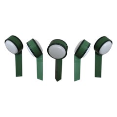 Retro Mid-Century Tobia Scarpa Italian FLOS "Tamburo" green Outdoor Lighting Fixtures