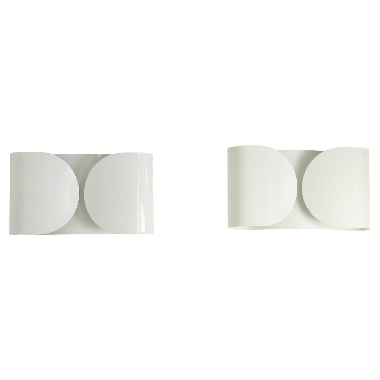 Tobia Scarpa for Flos, Series of Four Wall Lights, 1980s For Sale