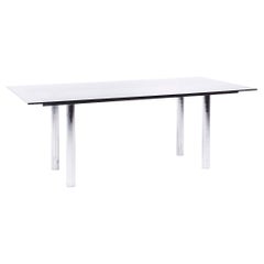 Retro Tobia Scarpa for Gavina Andre Mid Century Glass and Chrome Dining Table