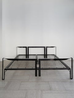 Tobia Scarpa for Gavina Italian Midcentury Metal Black Vanessa Bed, 1962