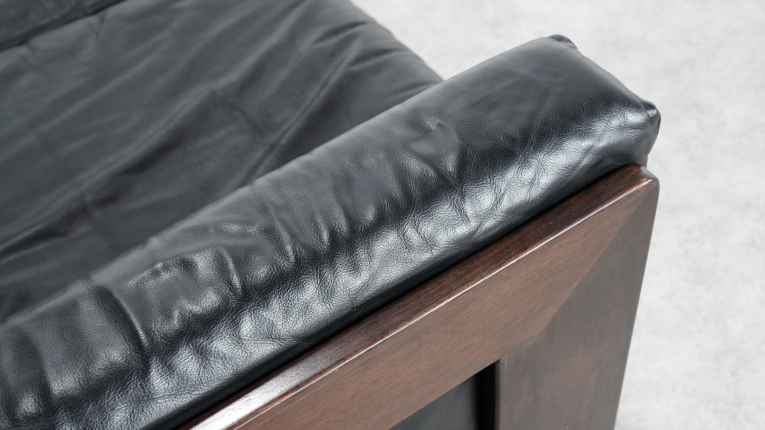 Tobia Scarpa for Knoll International, Extralarge Bastiano Sofa in Leather 4-Seat 6