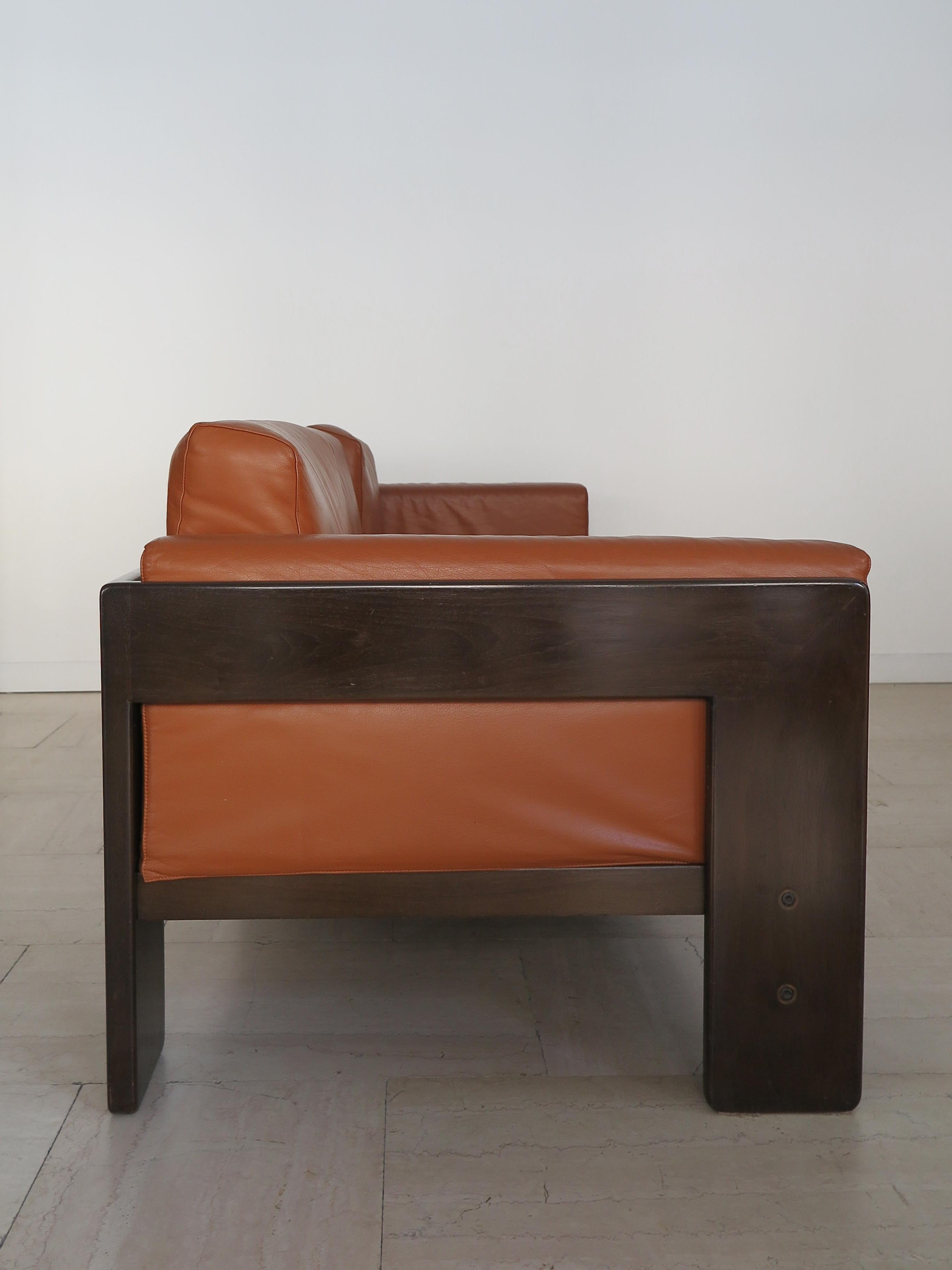 italien Tobia Scarpa for Knoll Midcentury Wood Leather 