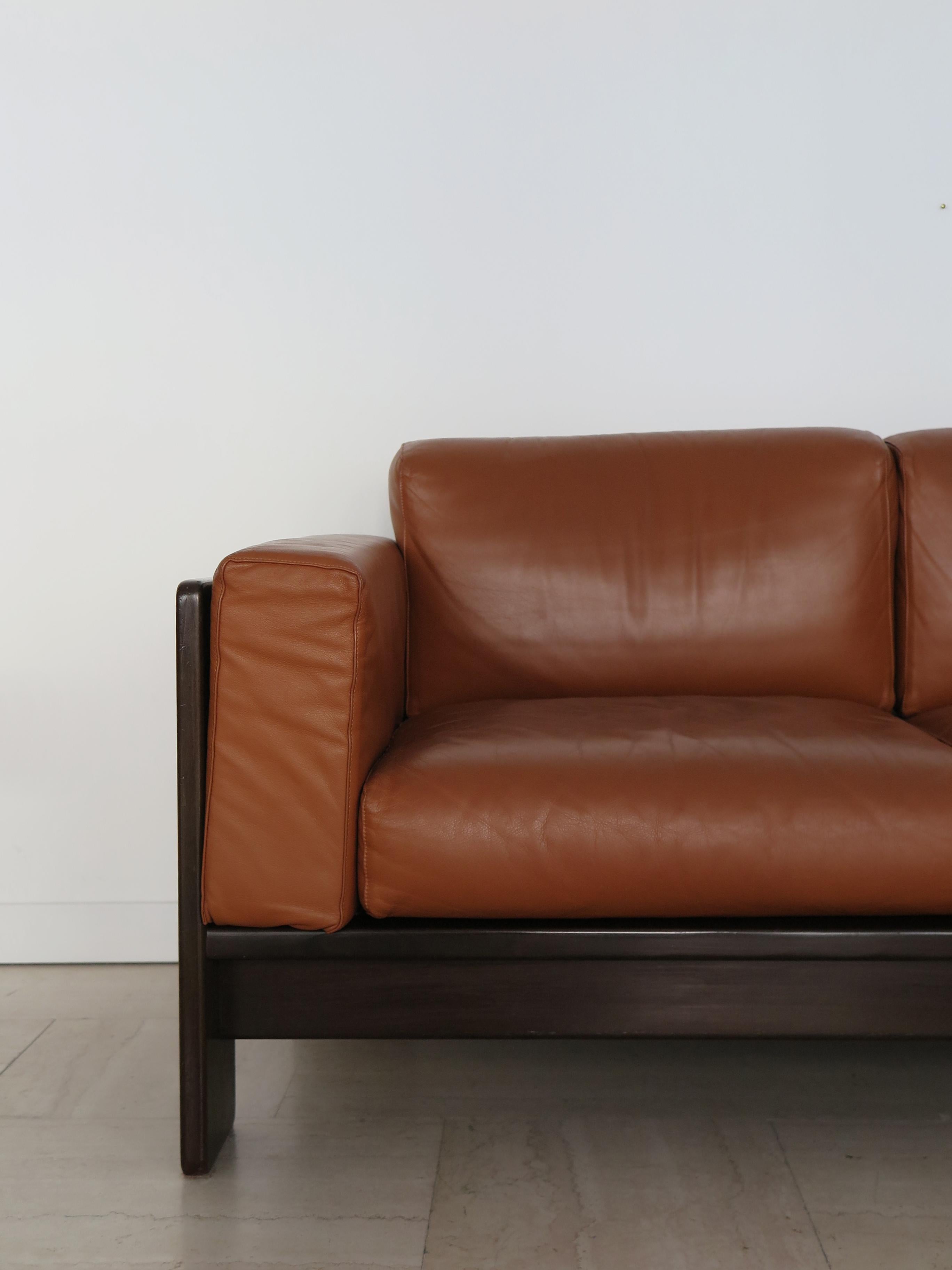 Tobia Scarpa for Knoll Midcentury Wood Leather 