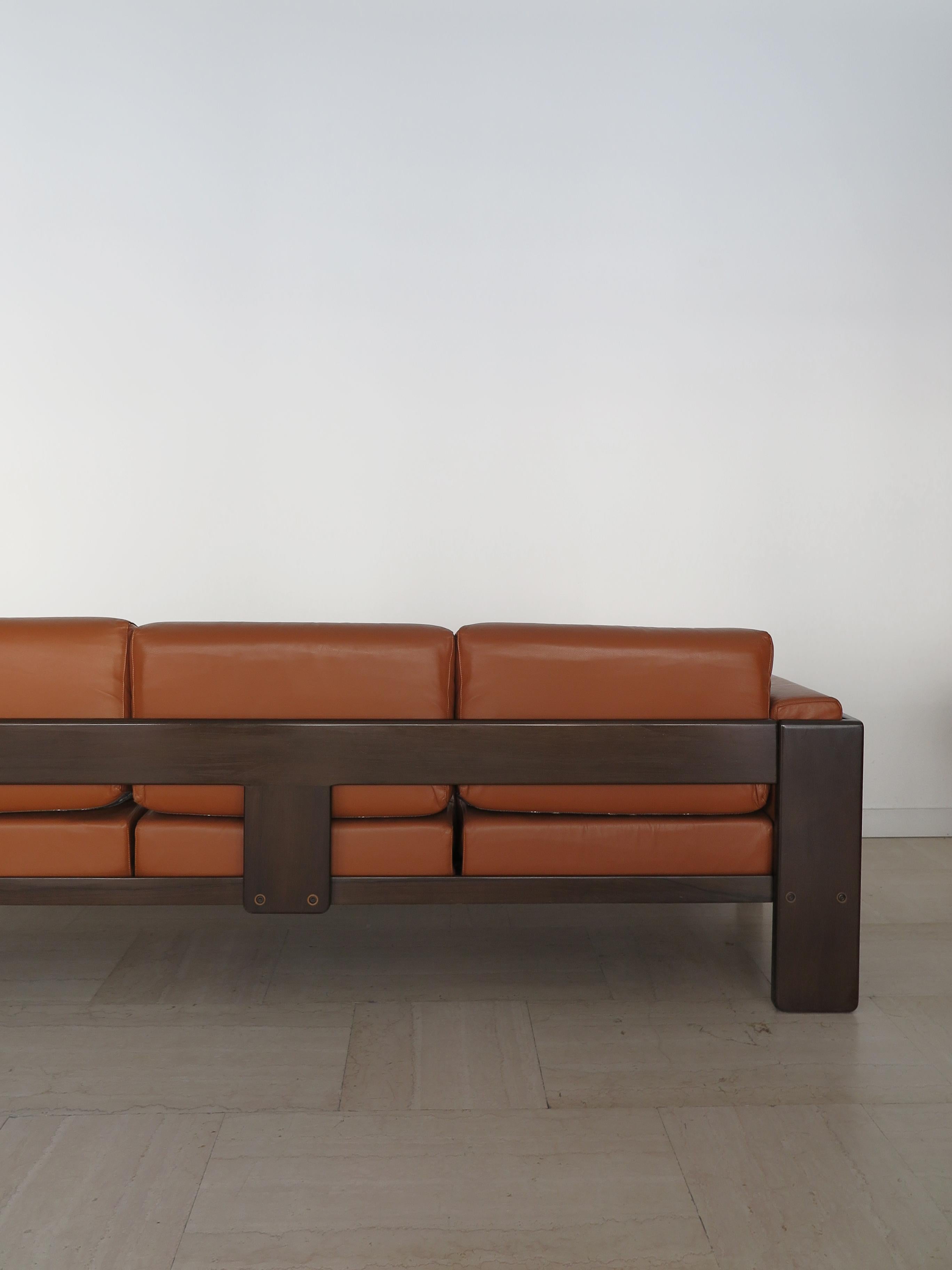 Tobia Scarpa for Knoll Midcentury Wood Leather 