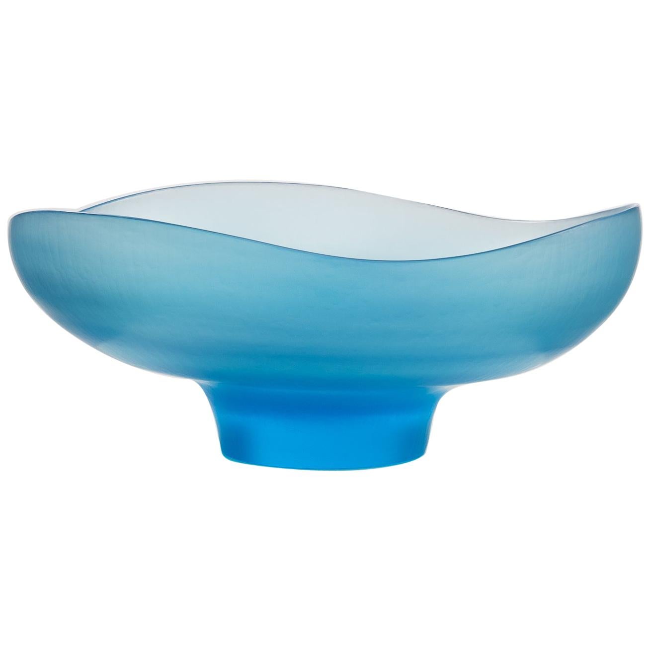 Tobia Scarpa for Venini Murano "Battuto" Dish on Foot