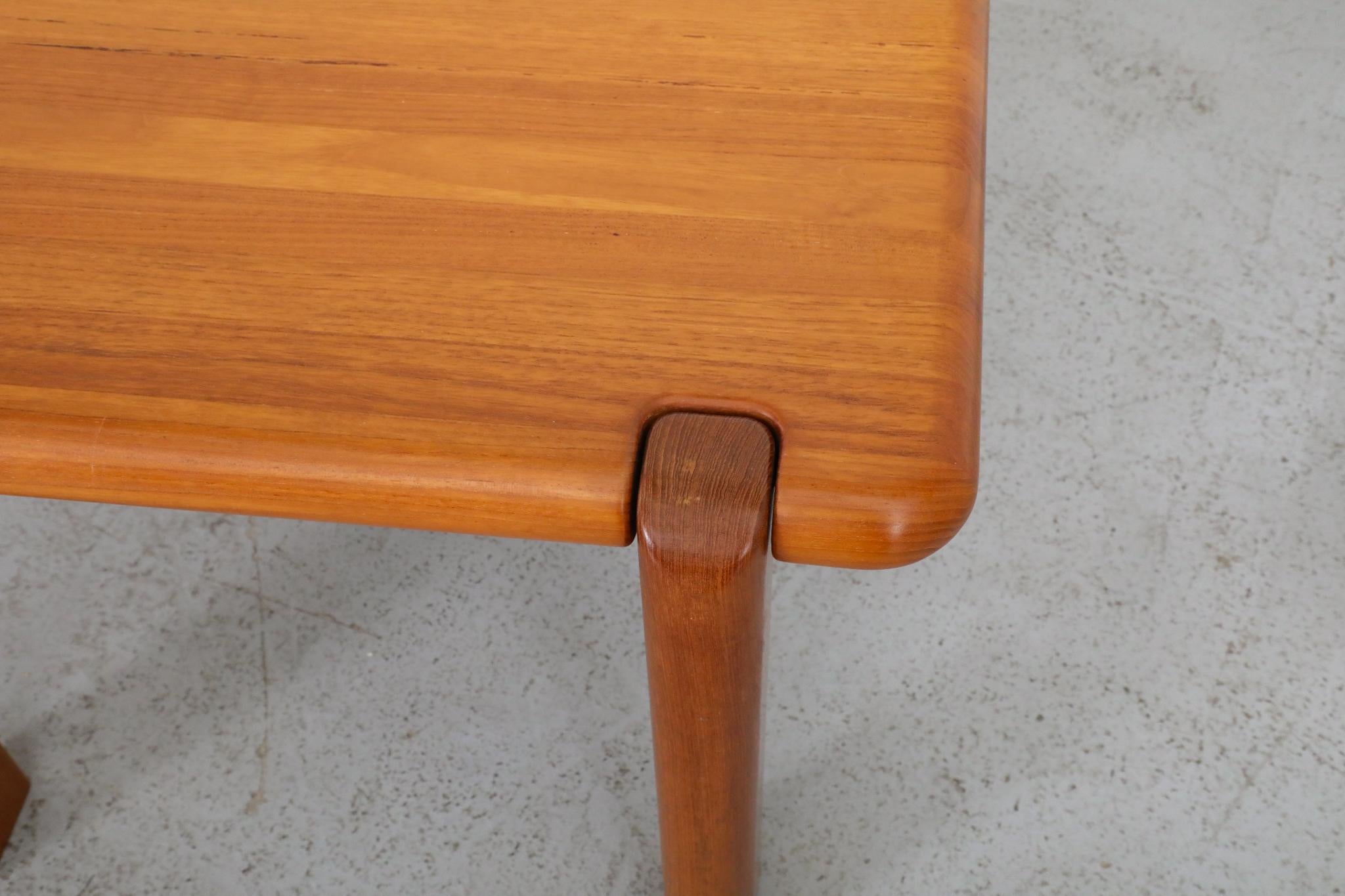 Tobia Scarpa Inspired Chunky Teak Coffee or Side Table by Drylund For Sale 7