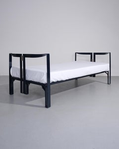 Tobia Scarpa Navy Vanessa Model Single Bed for Gavina, Italy, c.1960s