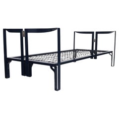 Tobia Scarpa Navy Vanessa Model Single Bed for Gavina, Italy, c.1960s