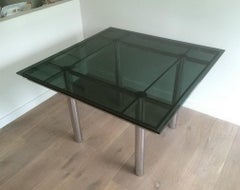 Tobia Scarpa, Nice Chrome Design Dinning Table, Circa 1970
