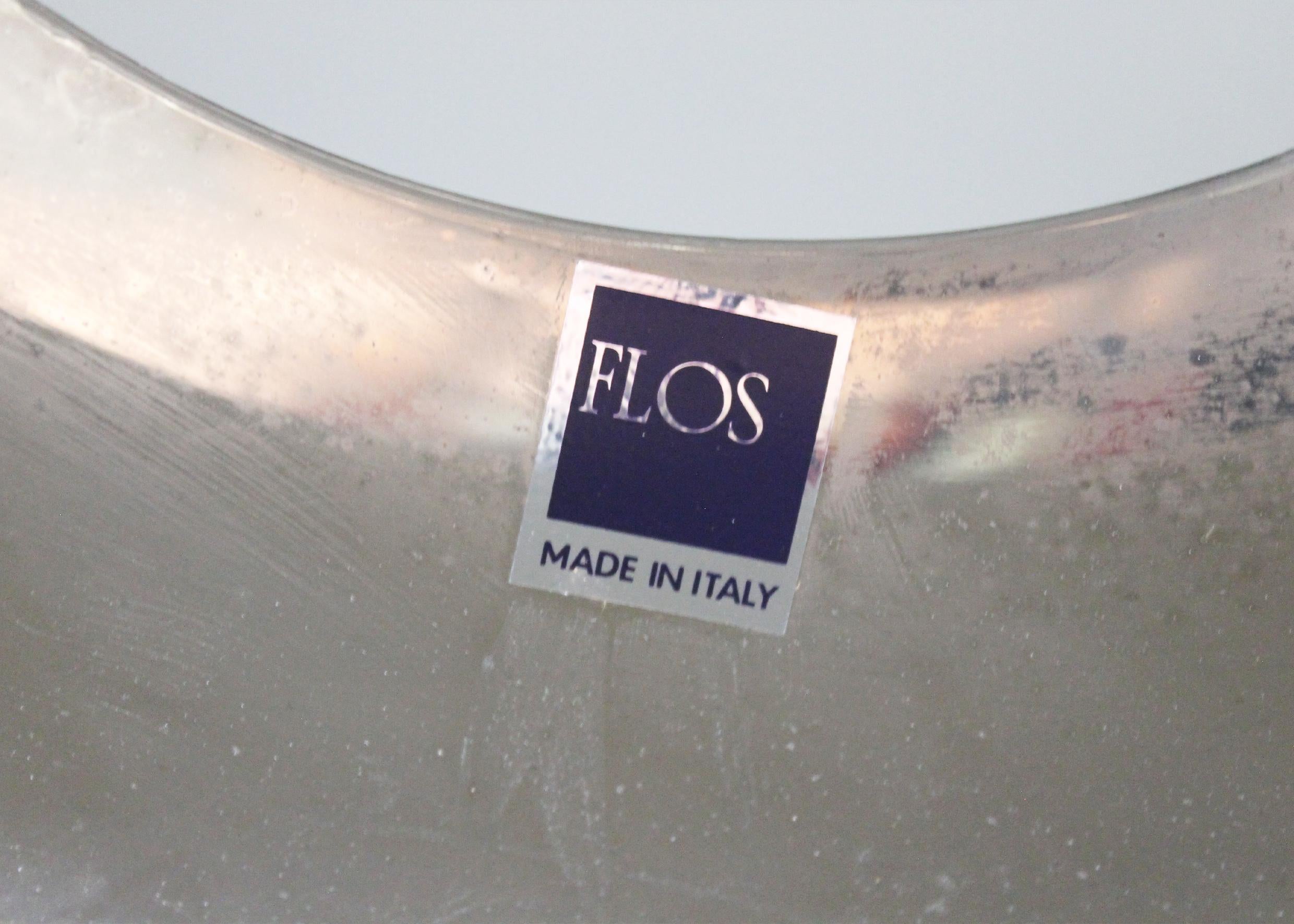 Metà XX secolo Lampada a sospensione Tobia Scarpa Nictea in ottone nichelato di Flos 1960s in vendita