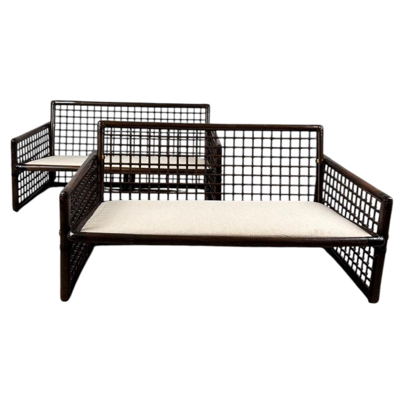 Tobia Scarpa – Ein Paar „Basilian“-Sofas für B&B Maxalto, Compagnia delle Filippine im Angebot